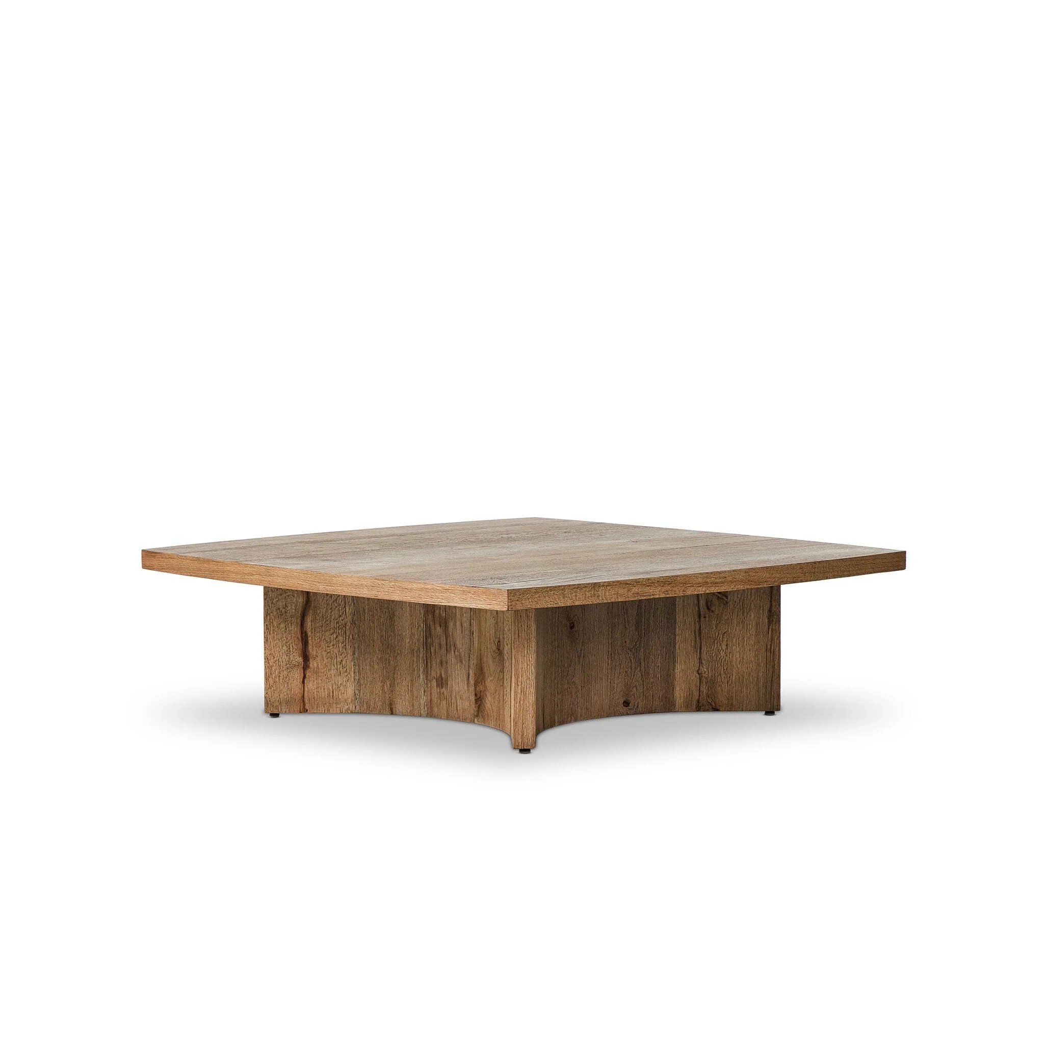 Brinton Square Coffee Table - Rustic Oak Veneer - Image 2
