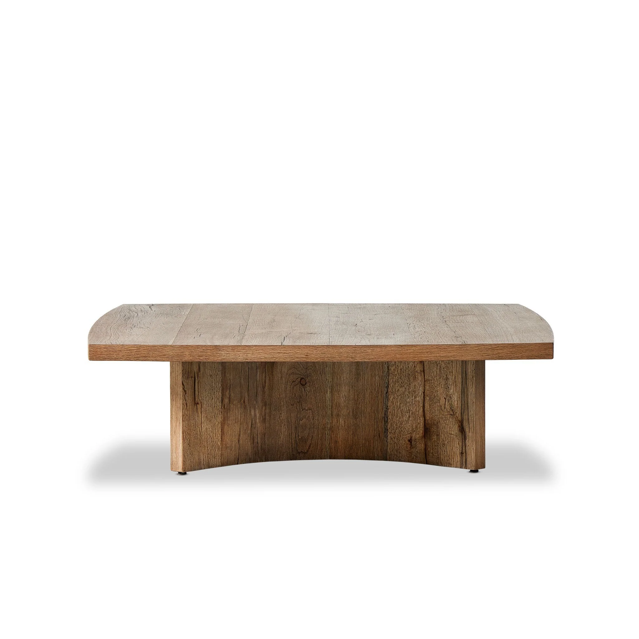 Brinton Square Coffee Table - Rustic Oak Veneer - Image 3