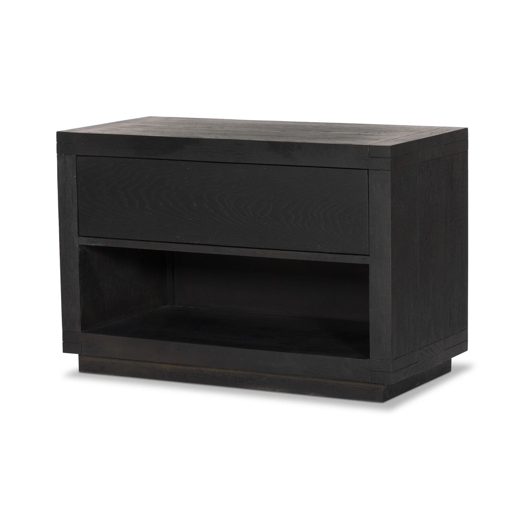 Warby Nightstand - Worn Black Veneer - Image 2