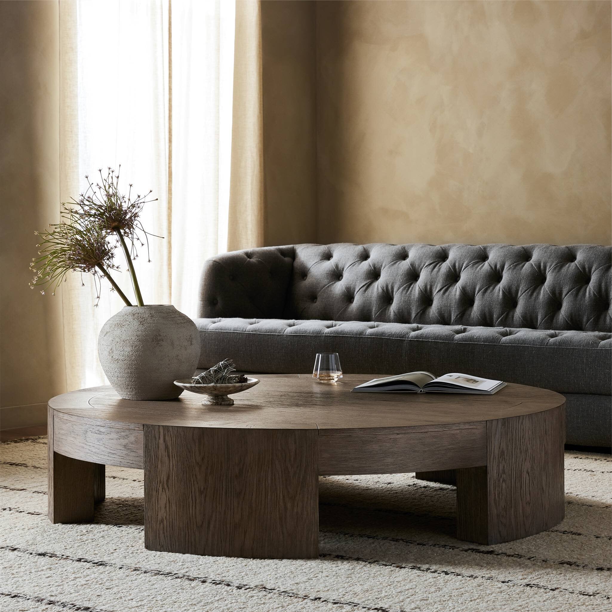 Sheffield Coffee Table - Warm Natural Flat Oak Veneer | Large - Image 3