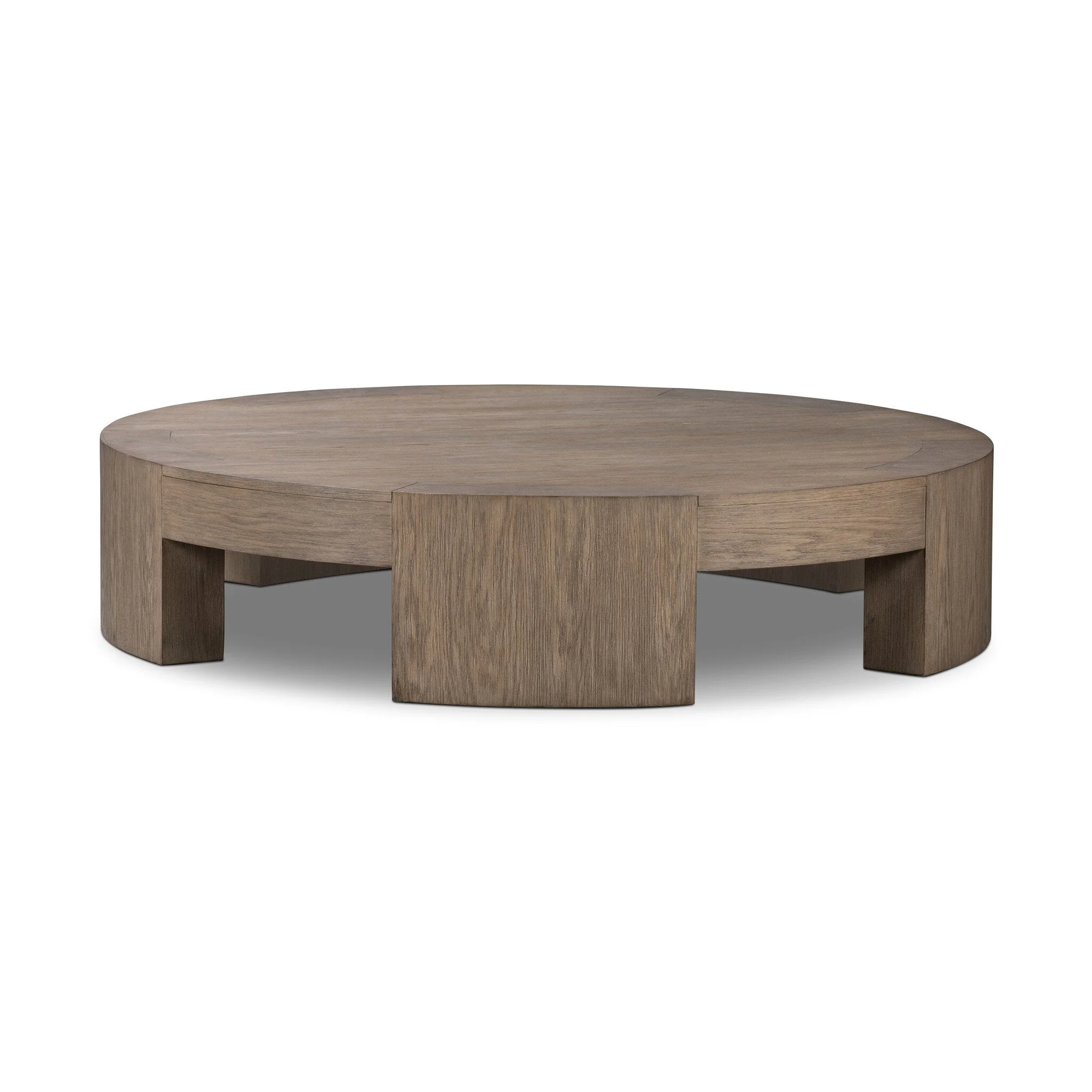 Sheffield Coffee Table - Warm Natural Flat Oak Veneer | Large - Image 1