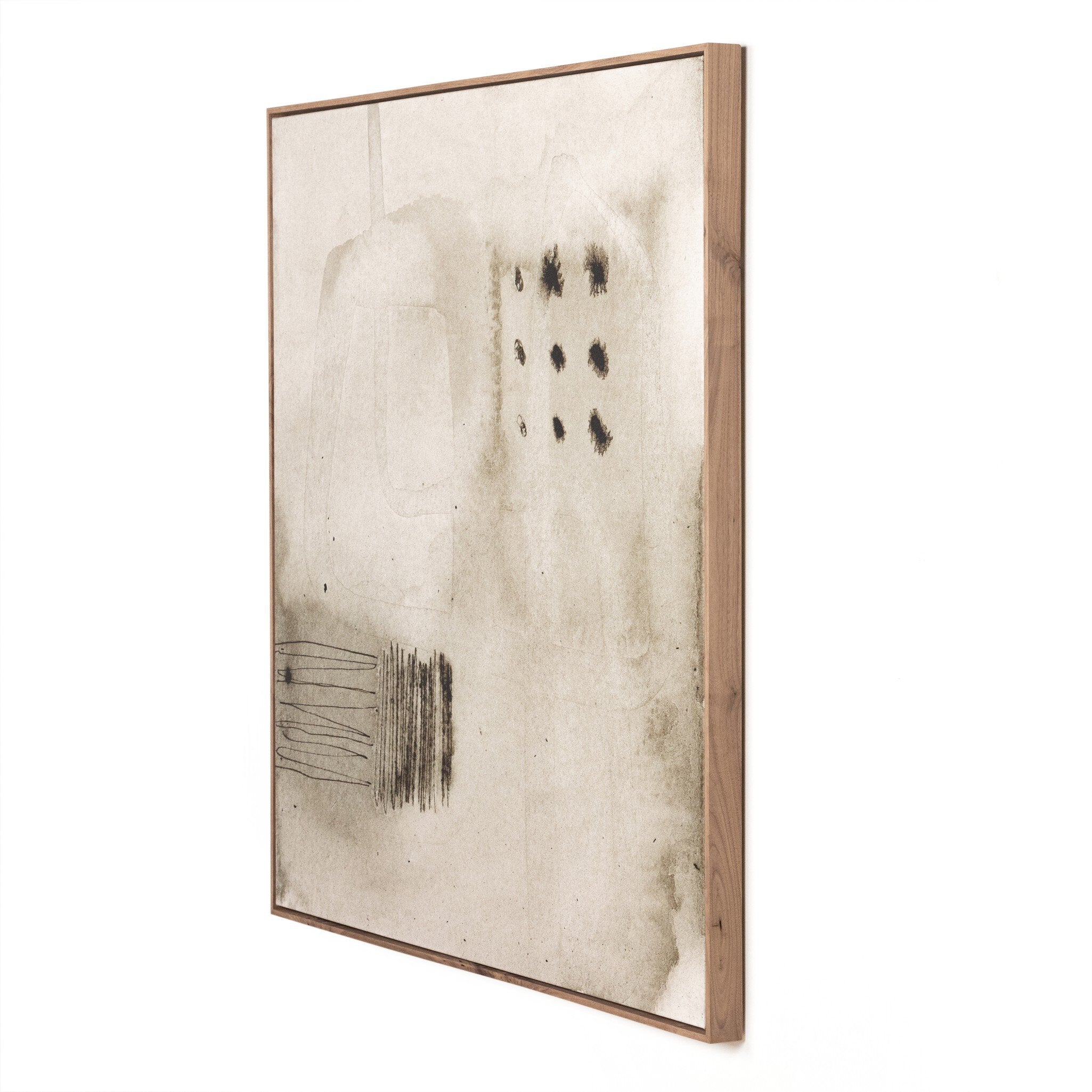 Study VI by Jess Engle - Rustic Walnut Floater - Image 2