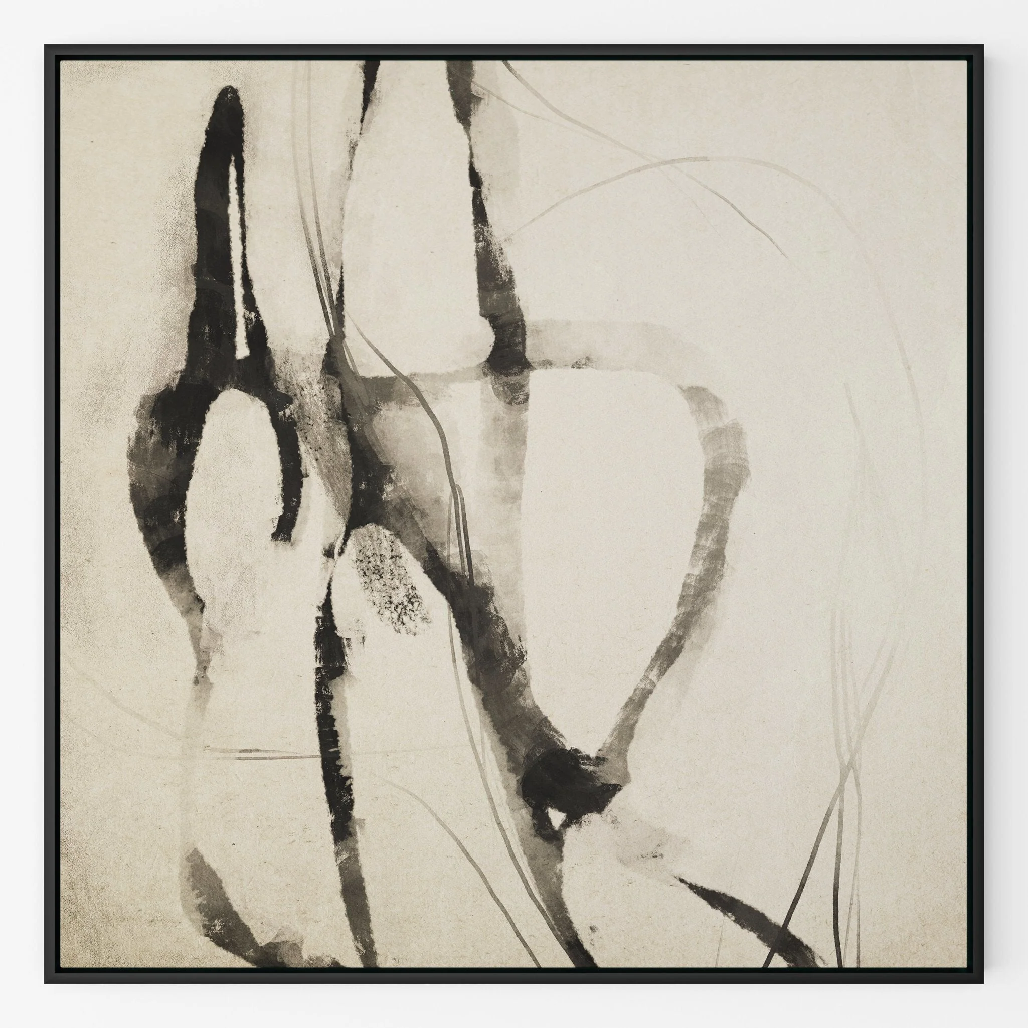 Styled by Dan Hobday - Black Maple Floater | 32" x 32" - Image 1