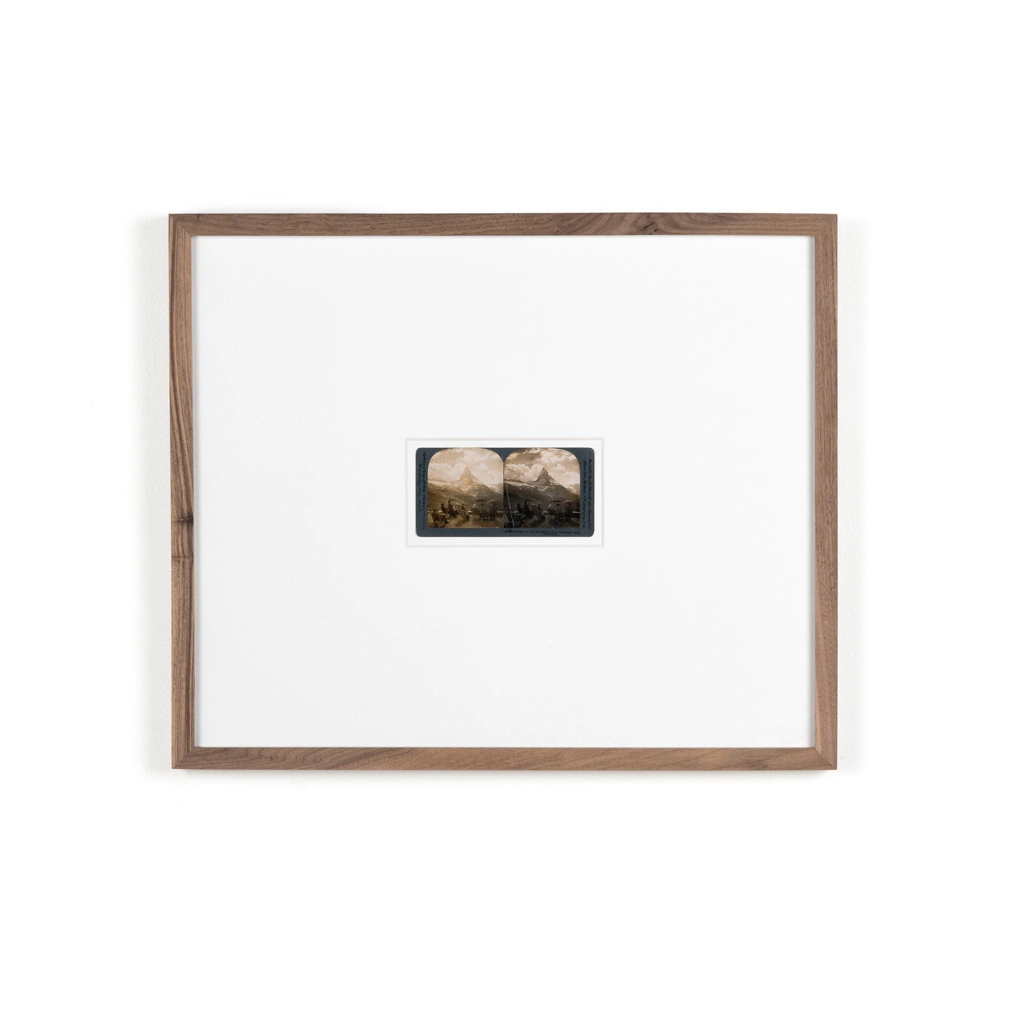 Looking At The Matterhorn by Gold Rush Art Co - Rustic 1.5 Walnut - Image 1