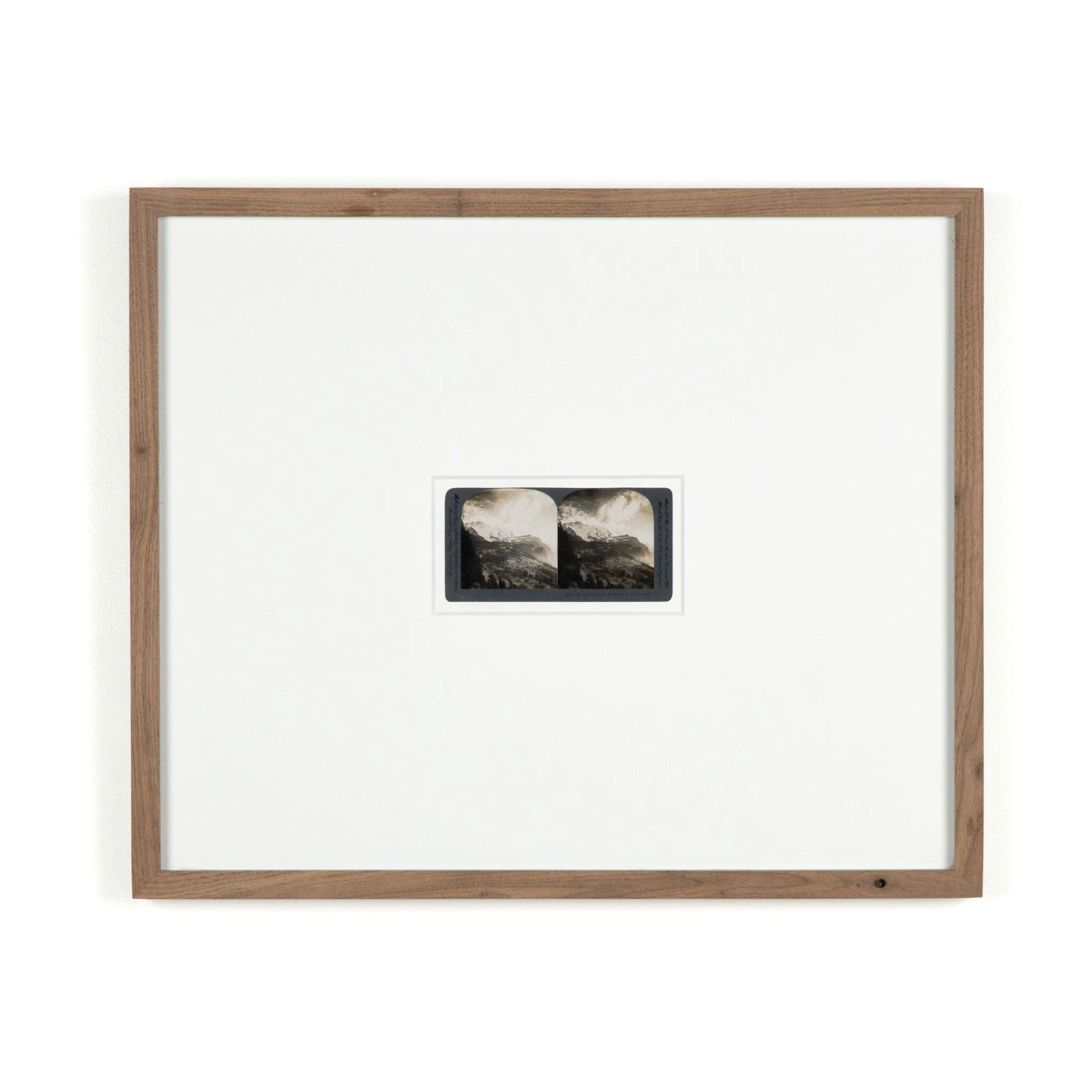 Swiss Alps by Gold Rush Art Co - Rustic 1.5 Walnut - Image 1