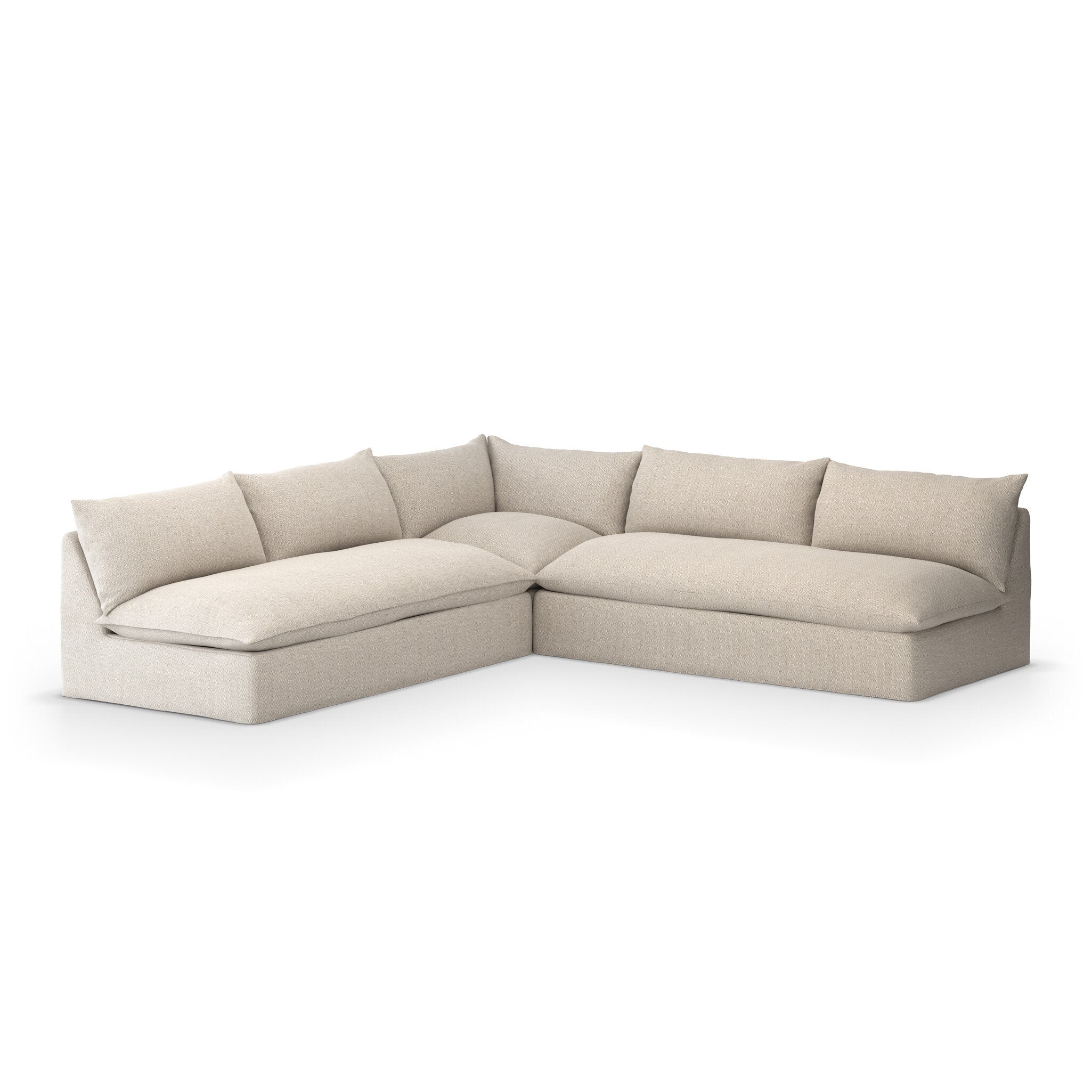 Grant Outdoor 3-Piece Sectional - Faye Sand - Image 2