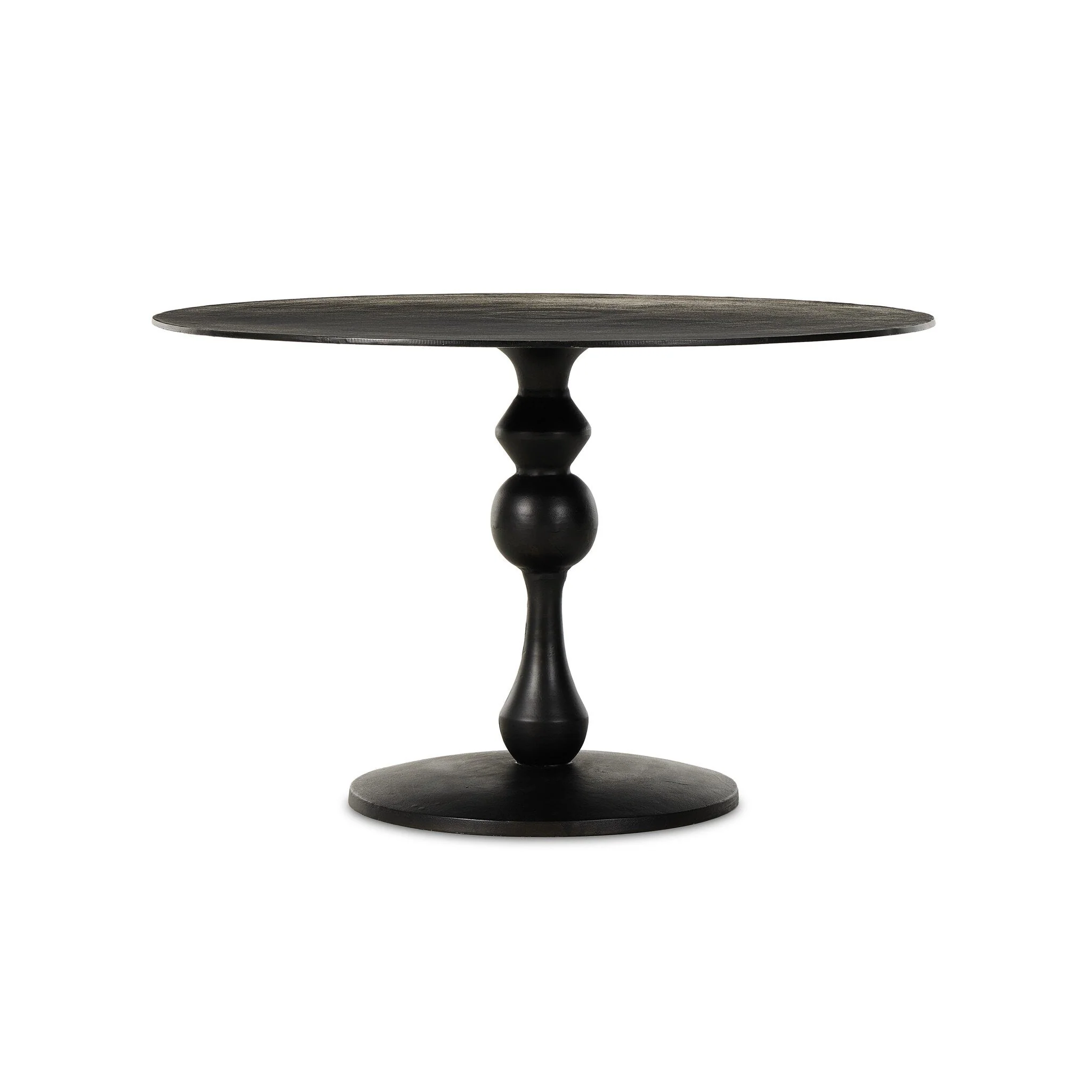 Daffin Round Bistro Table - Black Antique - Image 1