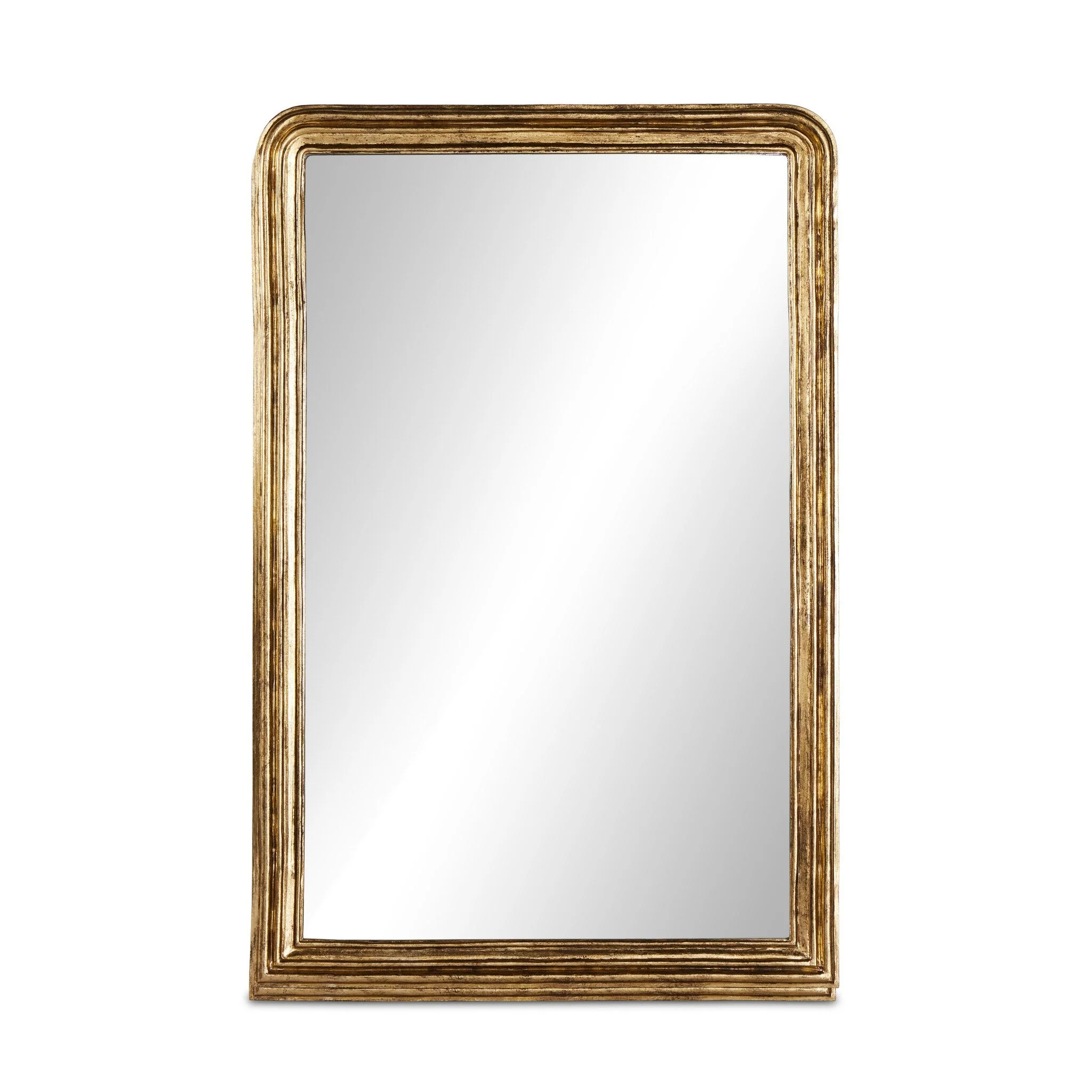 Vintage Louis Floor Mirror - Antiqued Gold Leaf - Image 1