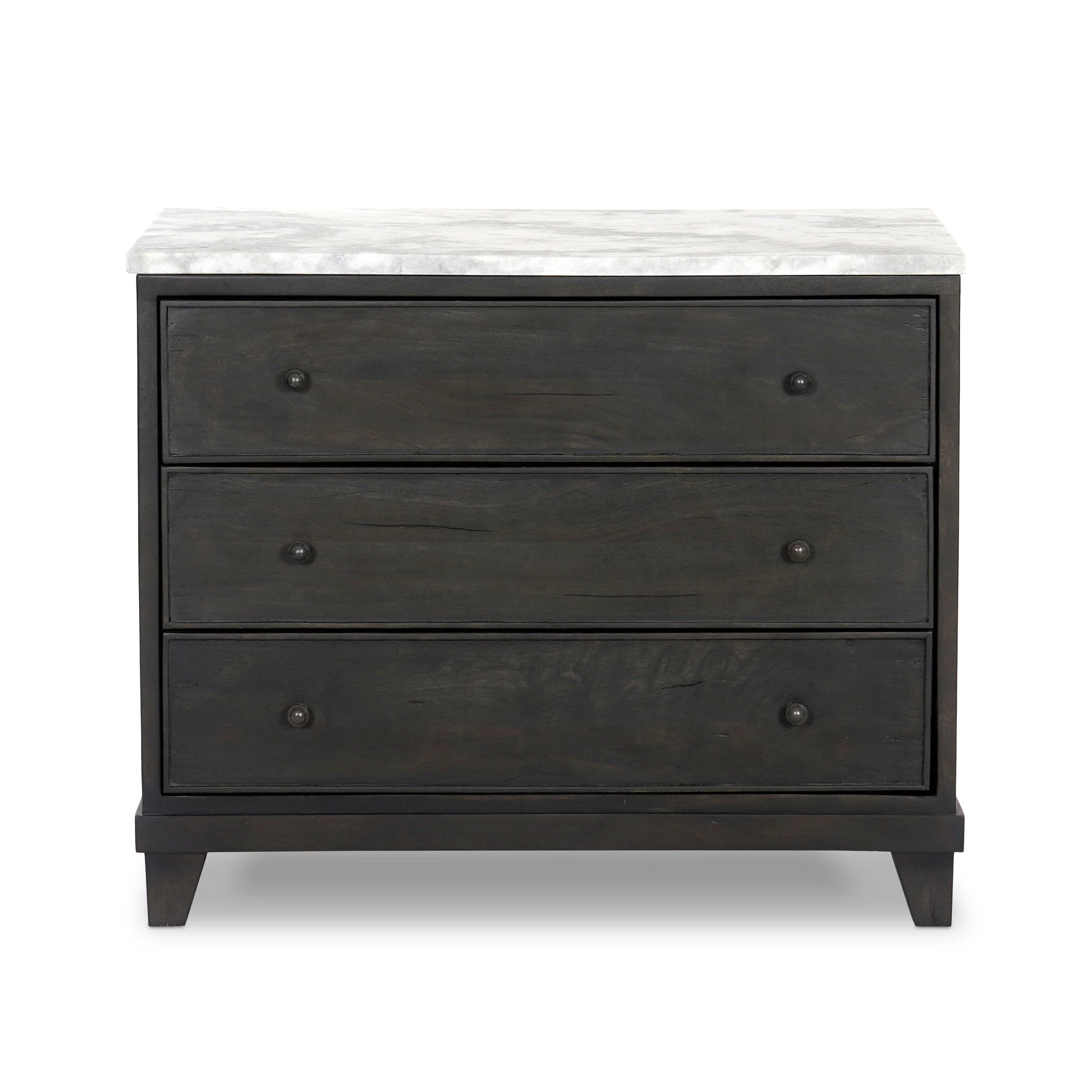 Odette Nightstand - White Statuario Marble - Image 1