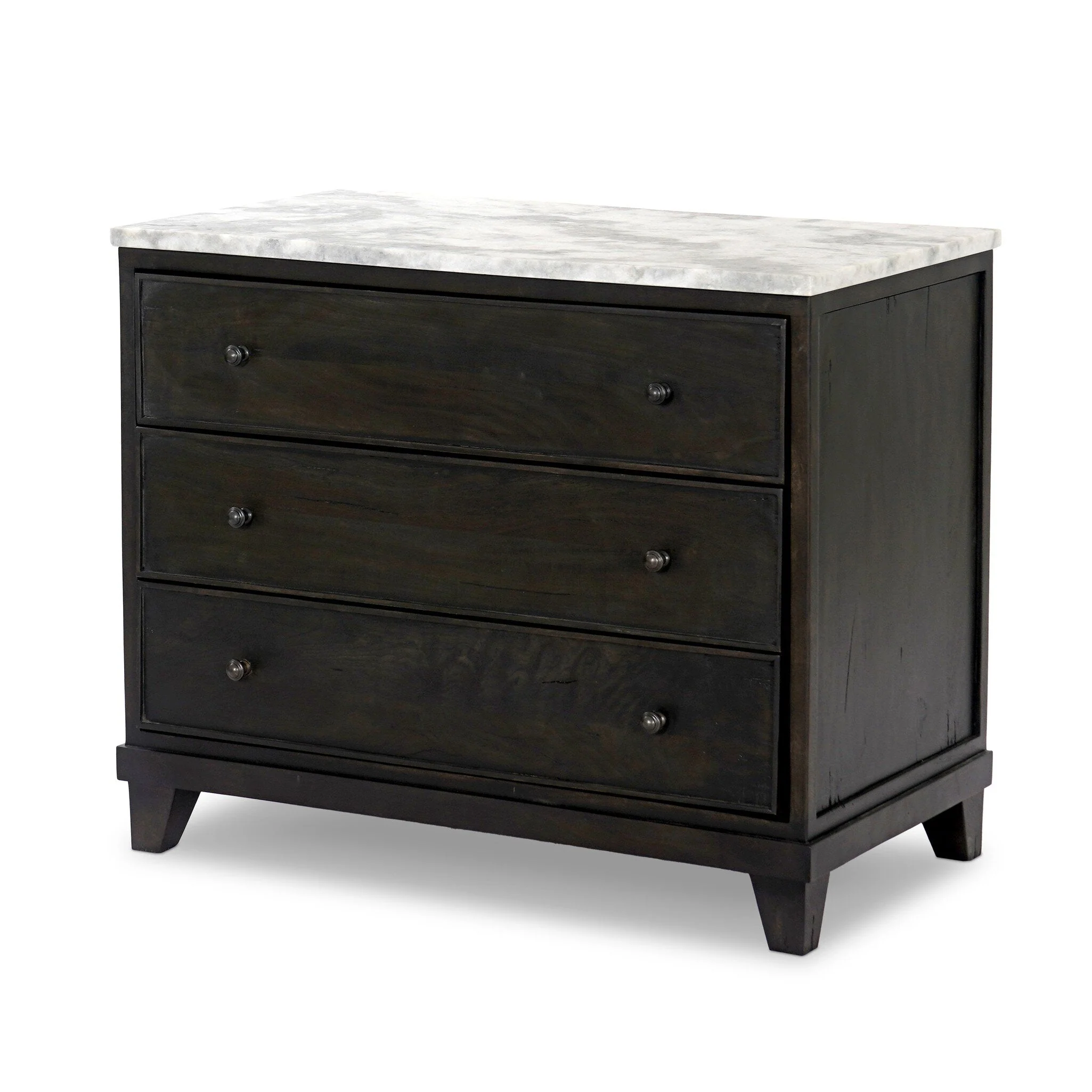 Odette Nightstand - White Statuario Marble - Image 2