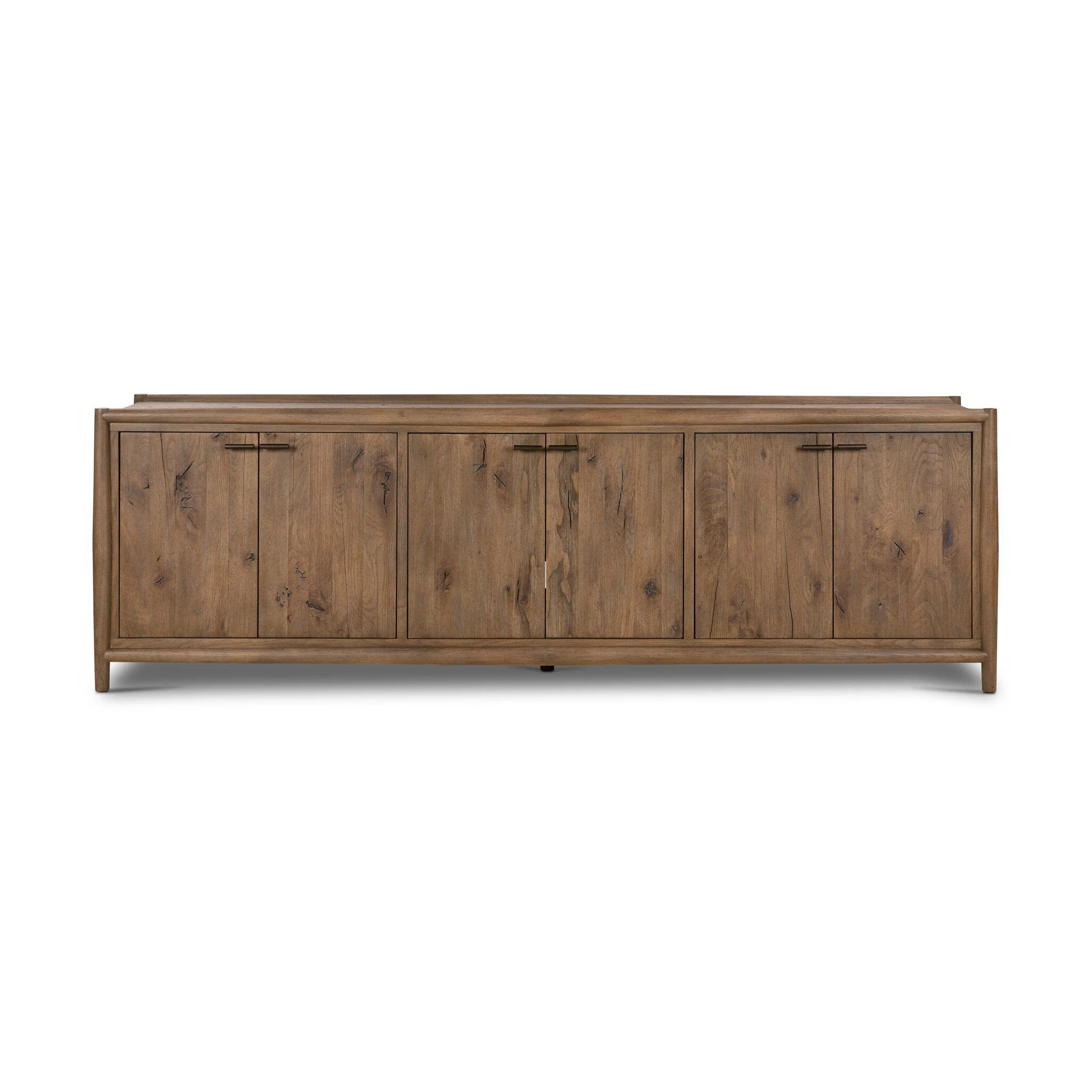 Glenview 6 Door Sideboard - Weathered Oak Veneer - Image 1
