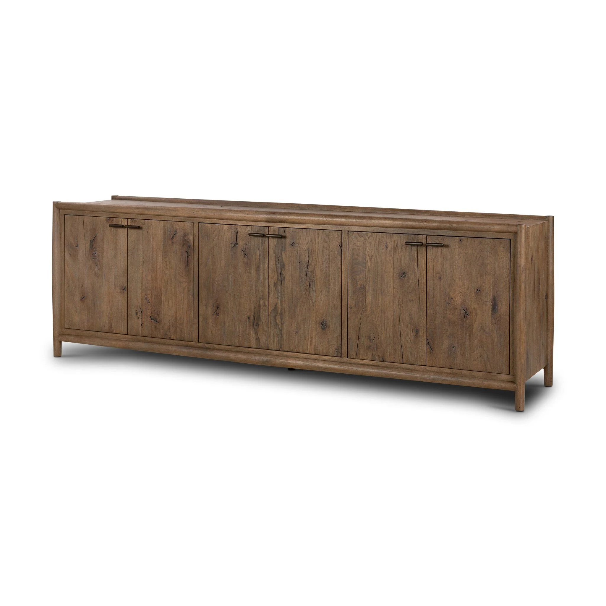 Glenview 6 Door Sideboard - Weathered Oak Veneer - Image 2