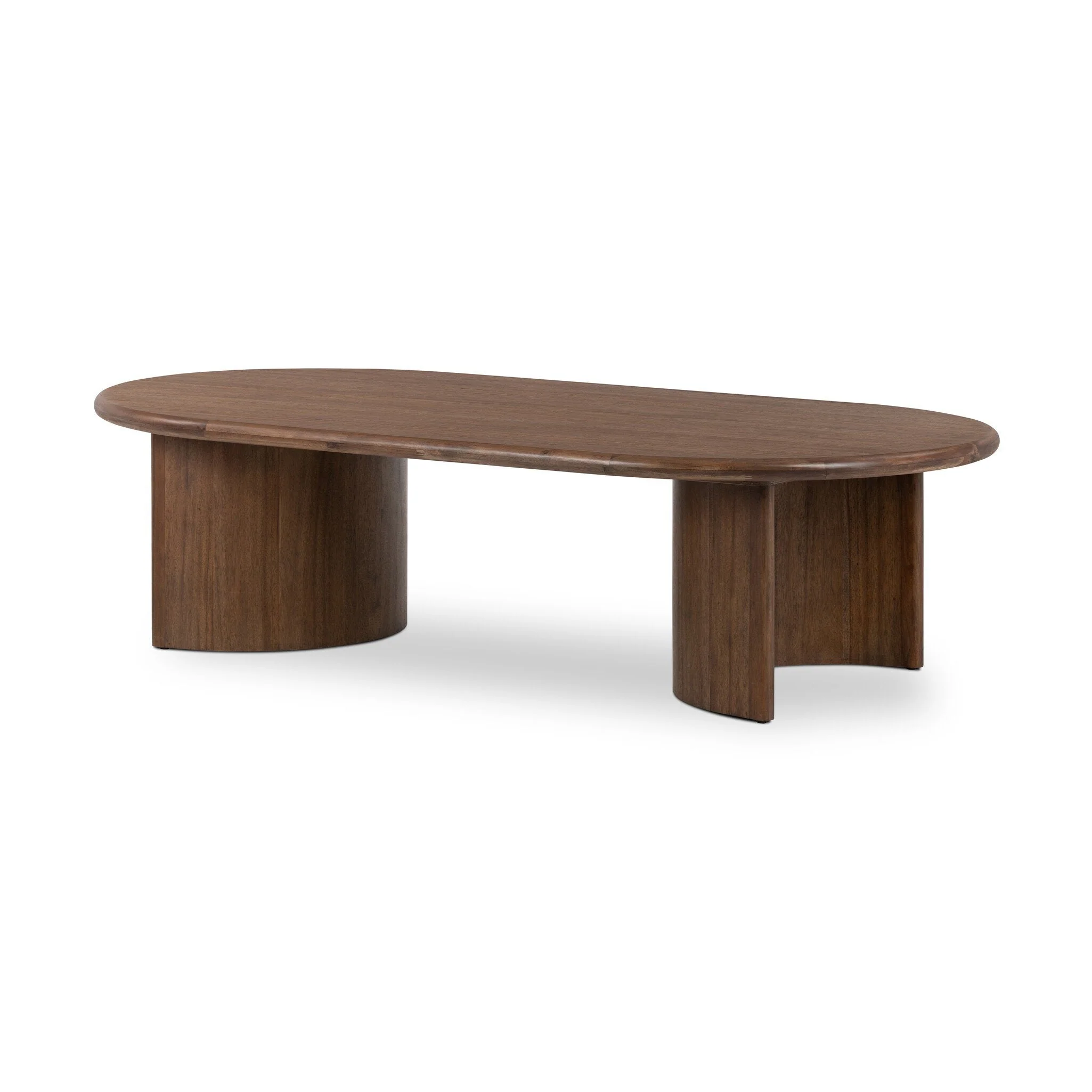 Paden Coffee Table - Seasoned Brown Acacia | 65" - Image 2