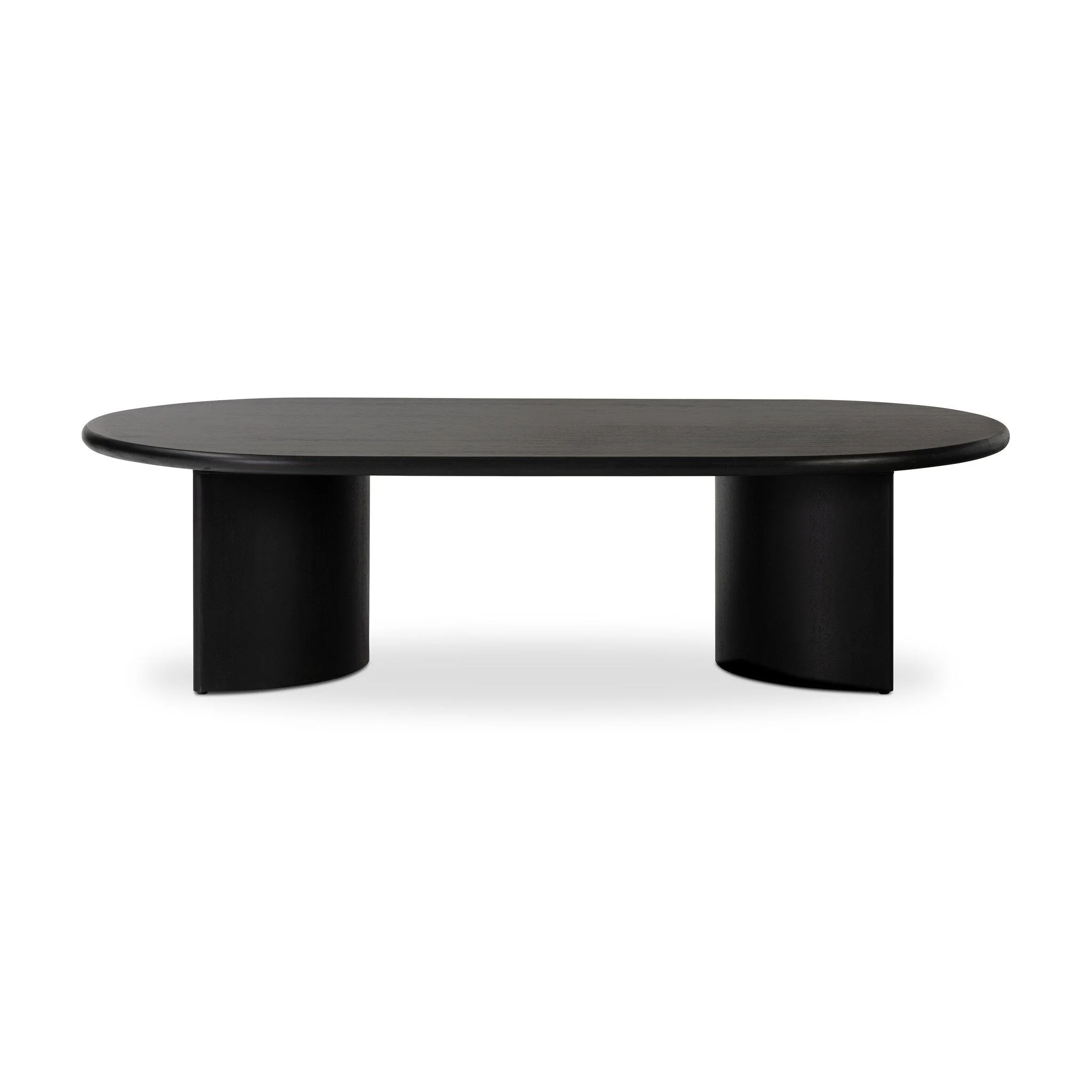 Paden Coffee Table - Aged Black Acacia | 65" - Image 1