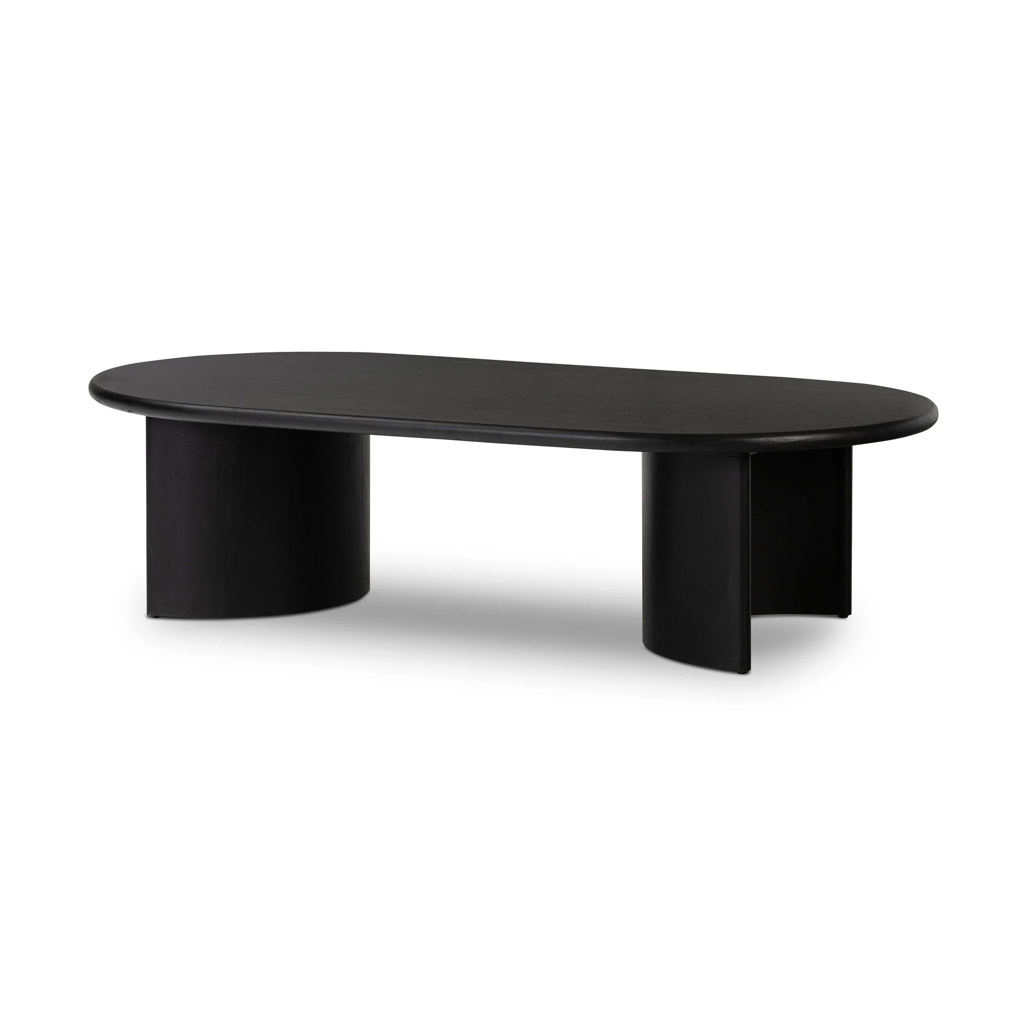 Paden Coffee Table - Aged Black Acacia | 65" - Image 2
