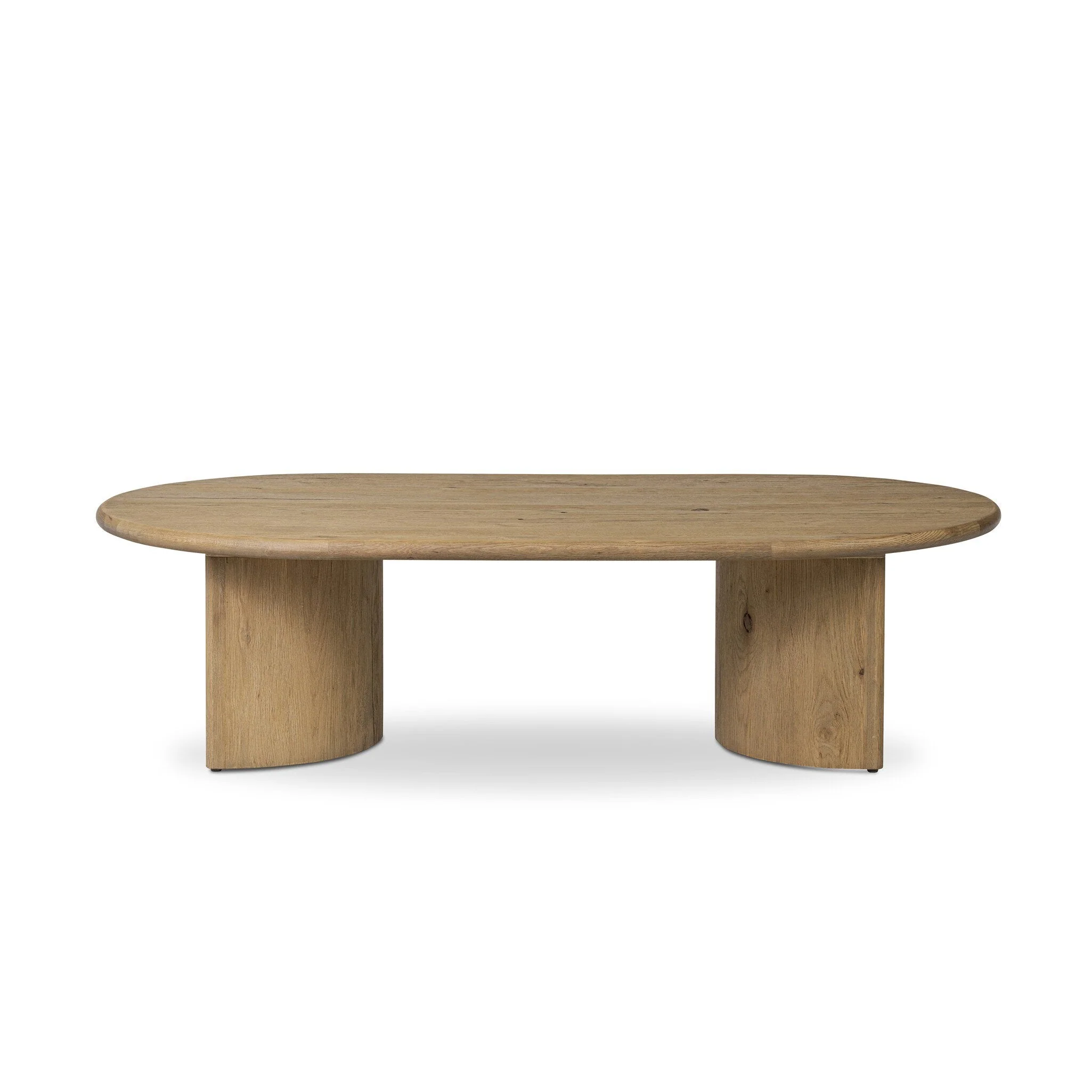 Paden Coffee Table - Worn Oak Veneer | 65" - Image 1