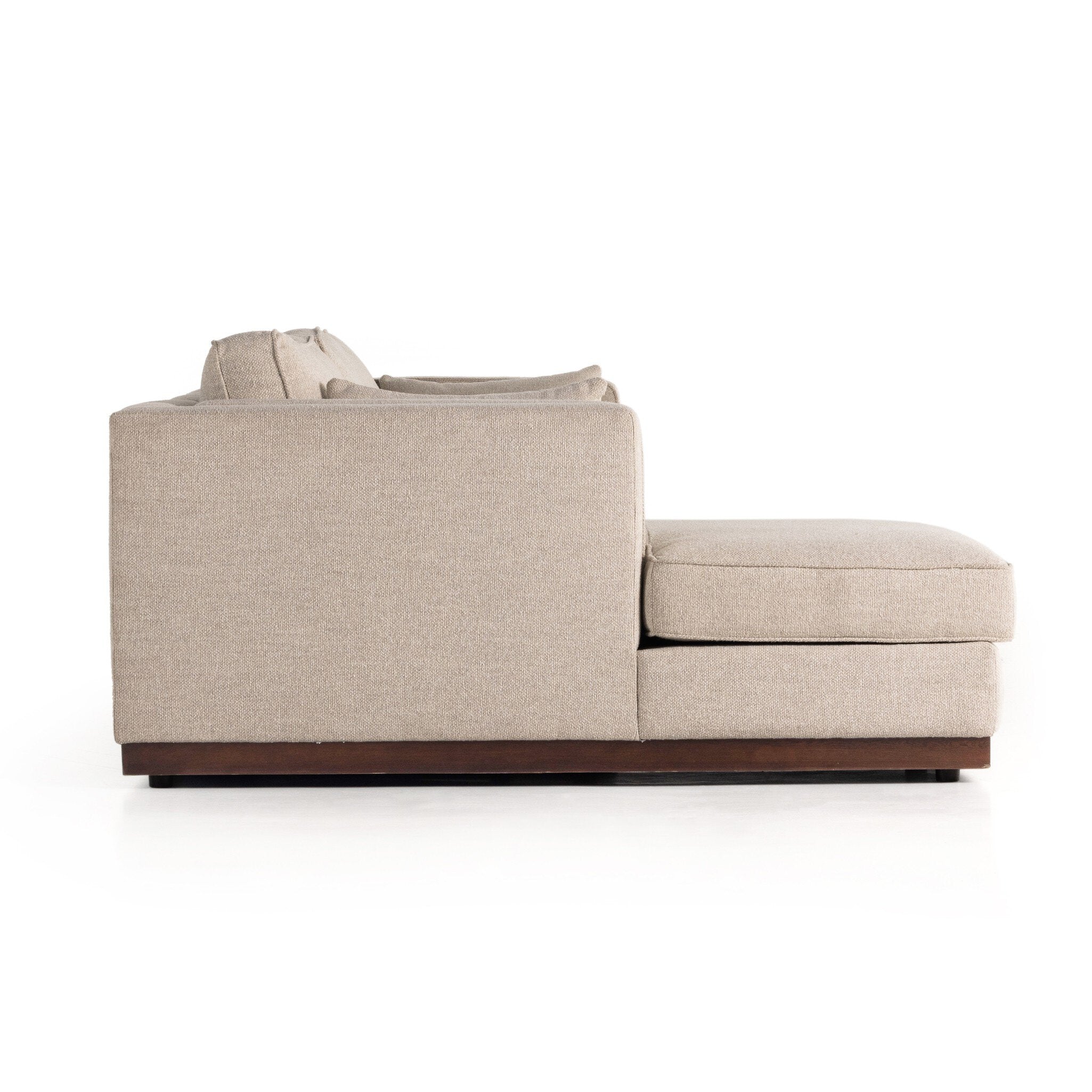 Lawrence 2-Piece Sectional W/ Chaise - Nova Taupe | LAF - Image 3
