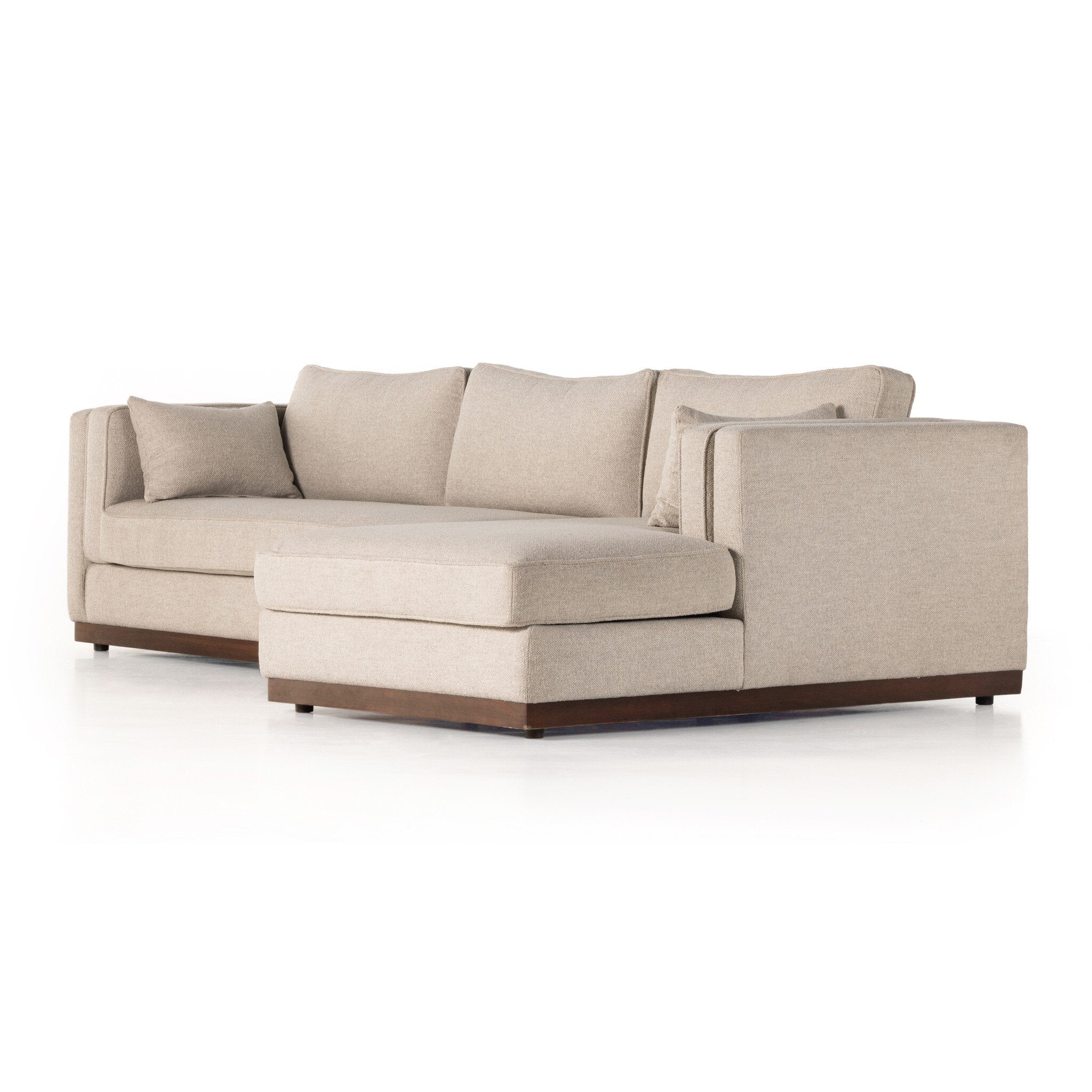 Lawrence 2-Piece Sectional W/ Chaise - Nova Taupe | RAF - Image 2