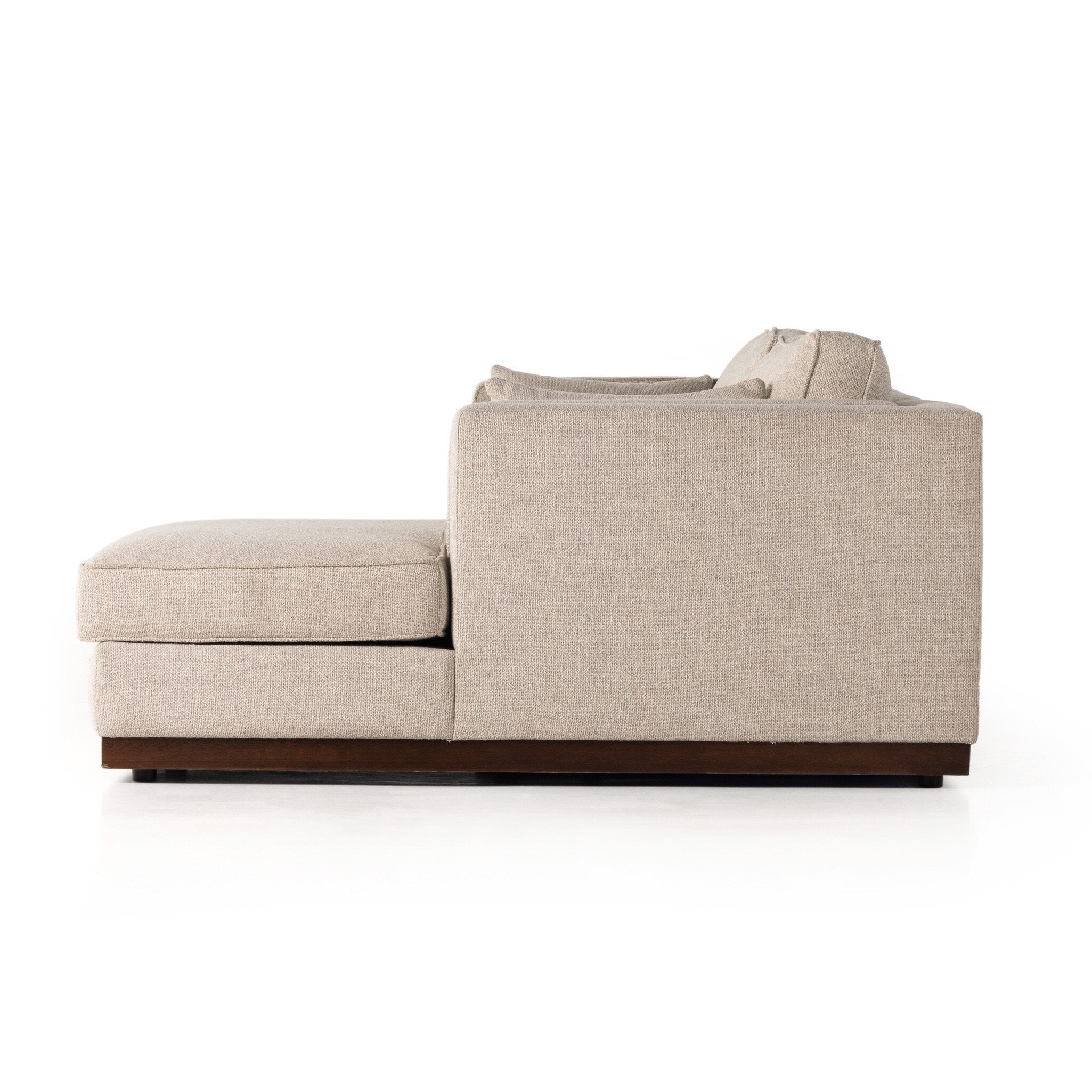 Lawrence 2-Piece Sectional W/ Chaise - Nova Taupe | RAF - Image 3