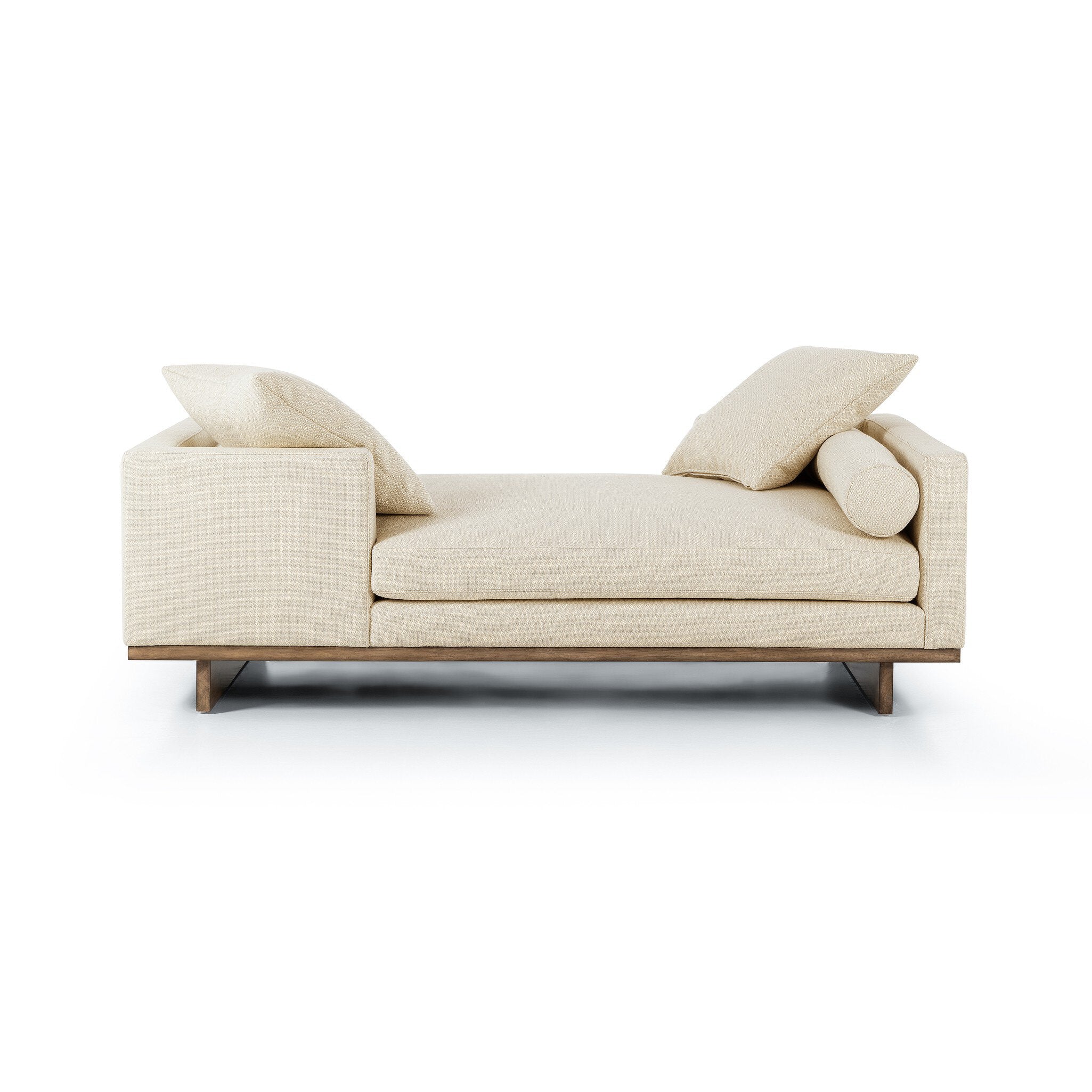 Everly Tete A Tete Chaise – Irving Taupe