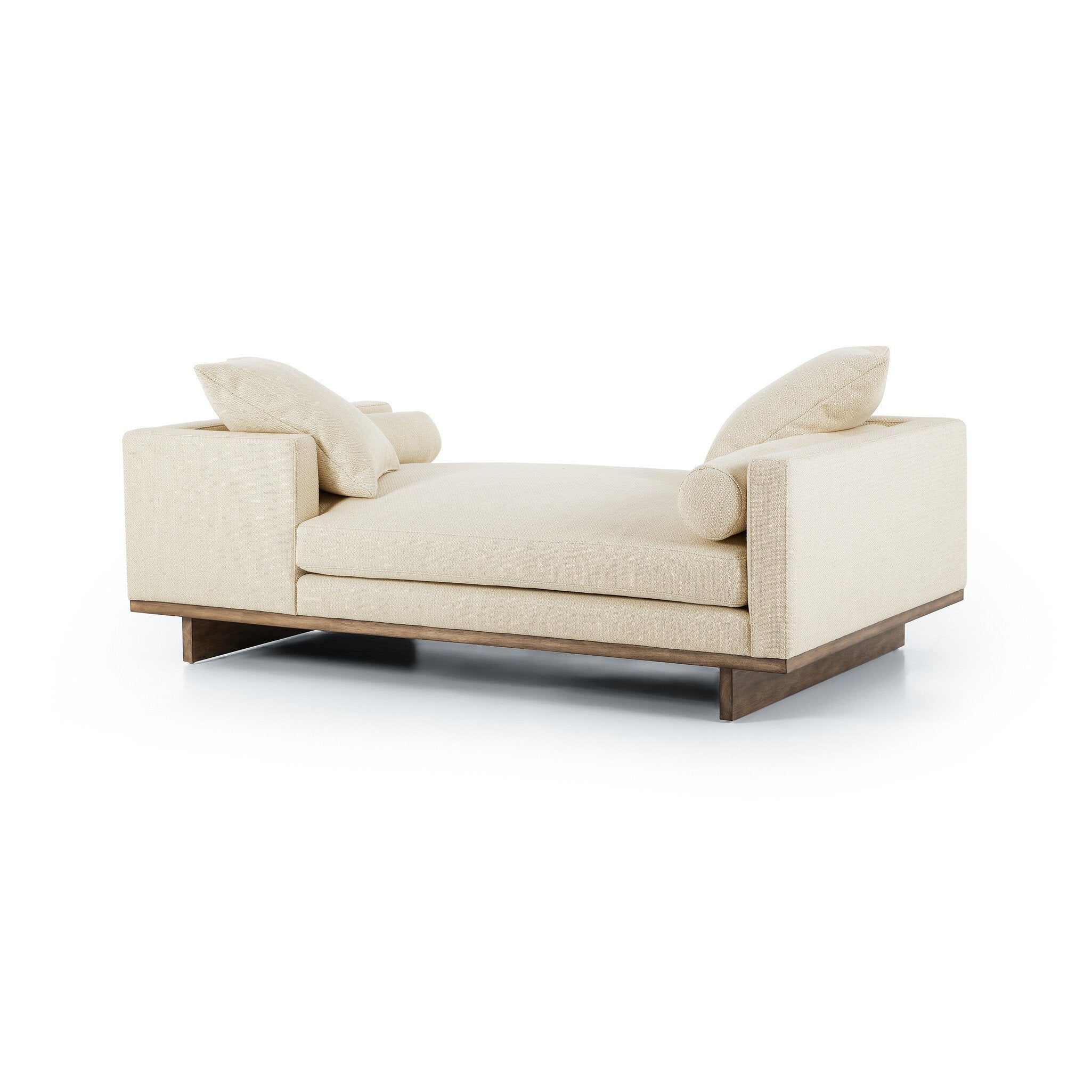 Everly Tete A Tete Chaise - Irving Taupe - Image 2