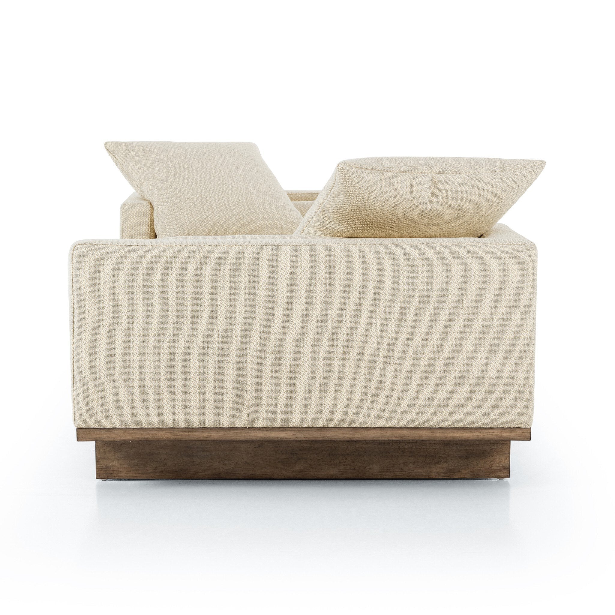 Everly Tete A Tete Chaise - Irving Taupe - Image 3