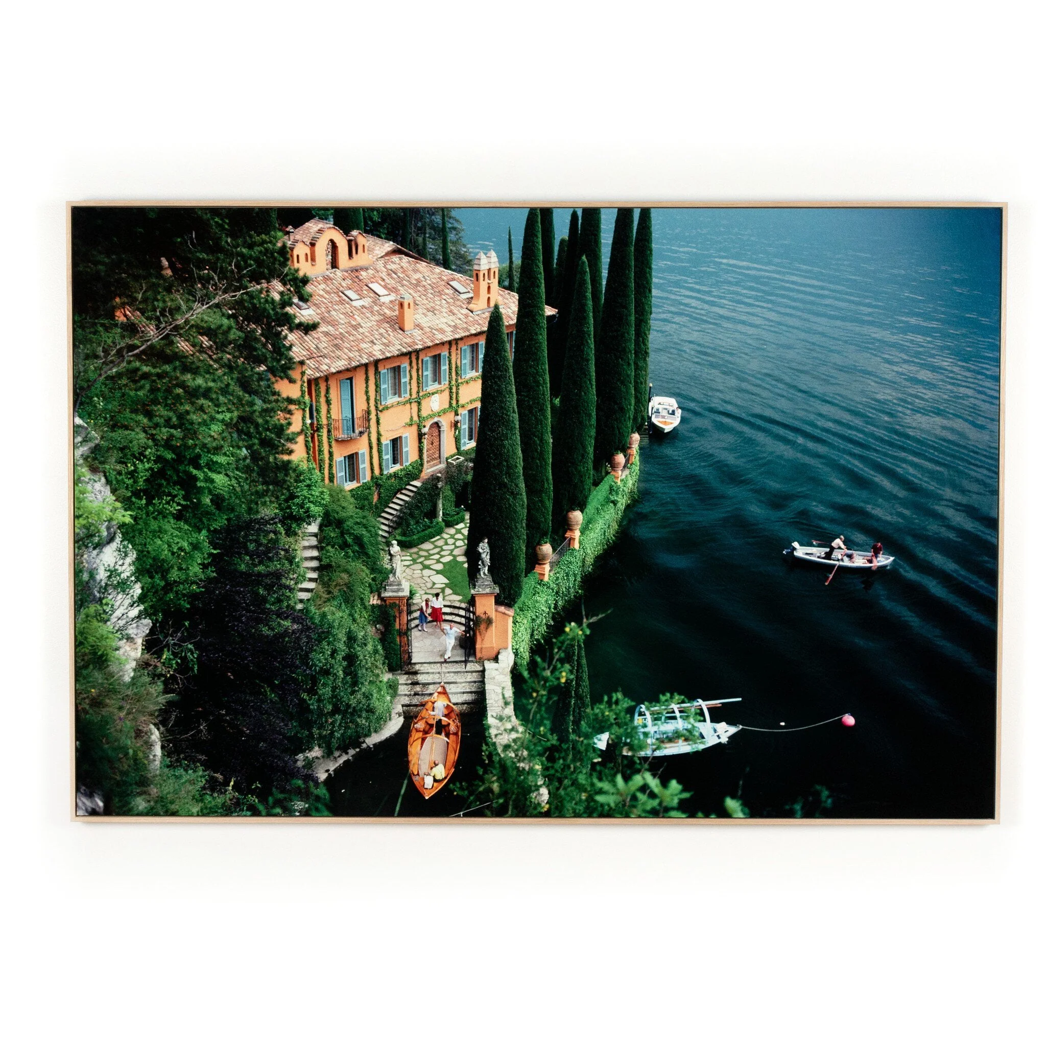 Giacomo Montegazza by Slim Aarons - Vertical Grain White Oak Floater - Image 1