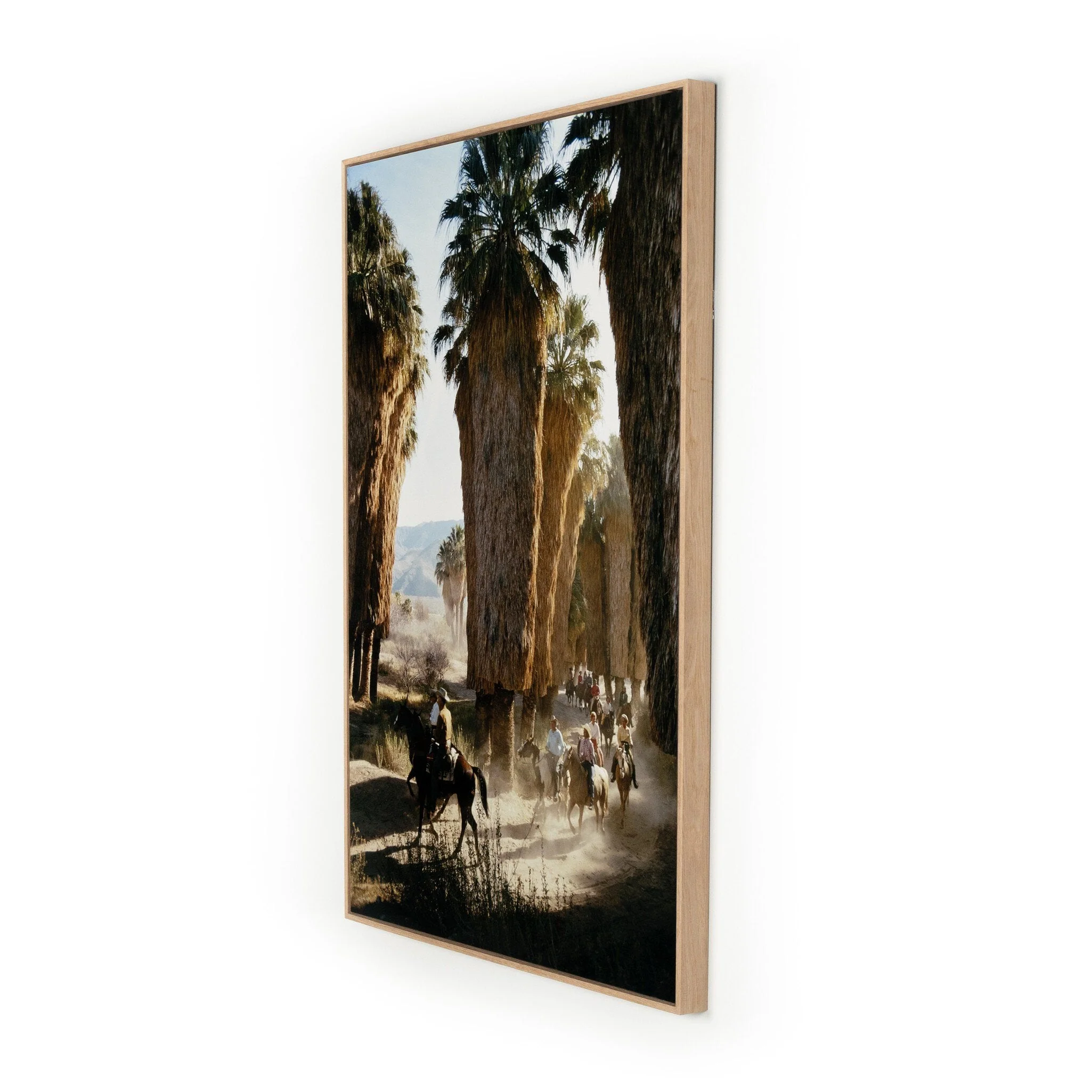 Palm Springs Riders by Slim Aarons - Vertical Grain White Oak Floater - Image 2