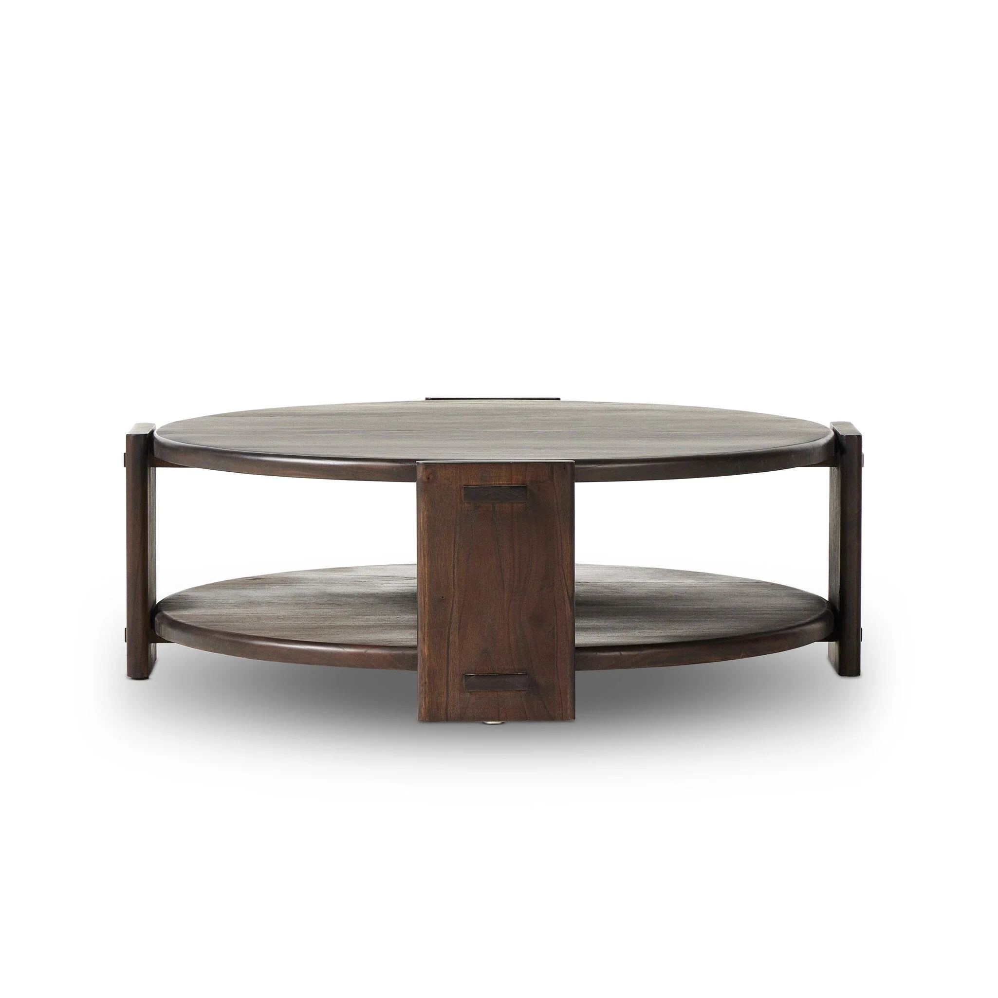 Two Tier Coffee Table - Matte Brown Neem - Image 3