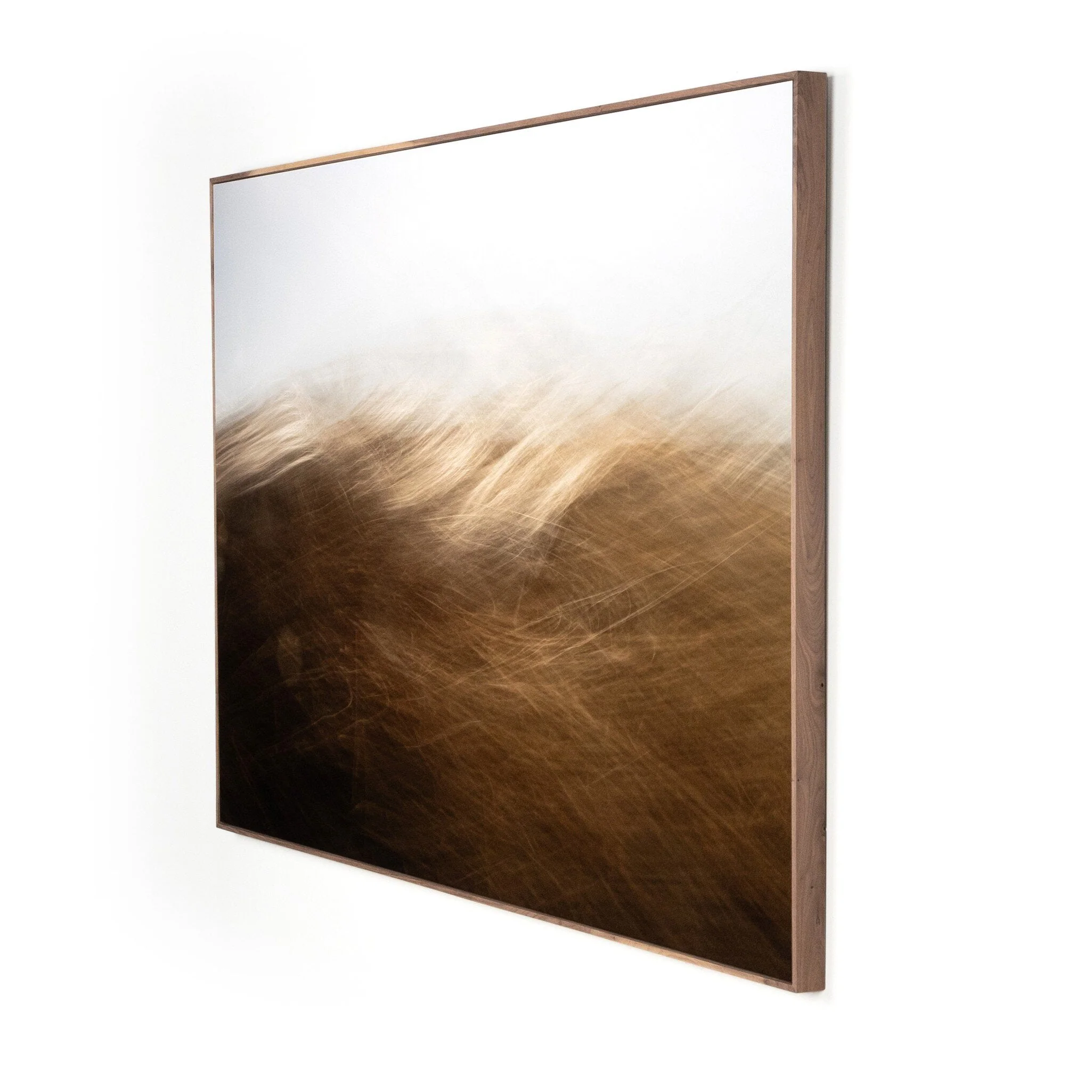 Reality Unfurled by Toni Toscano - Rustic Walnut Floater - Image 2