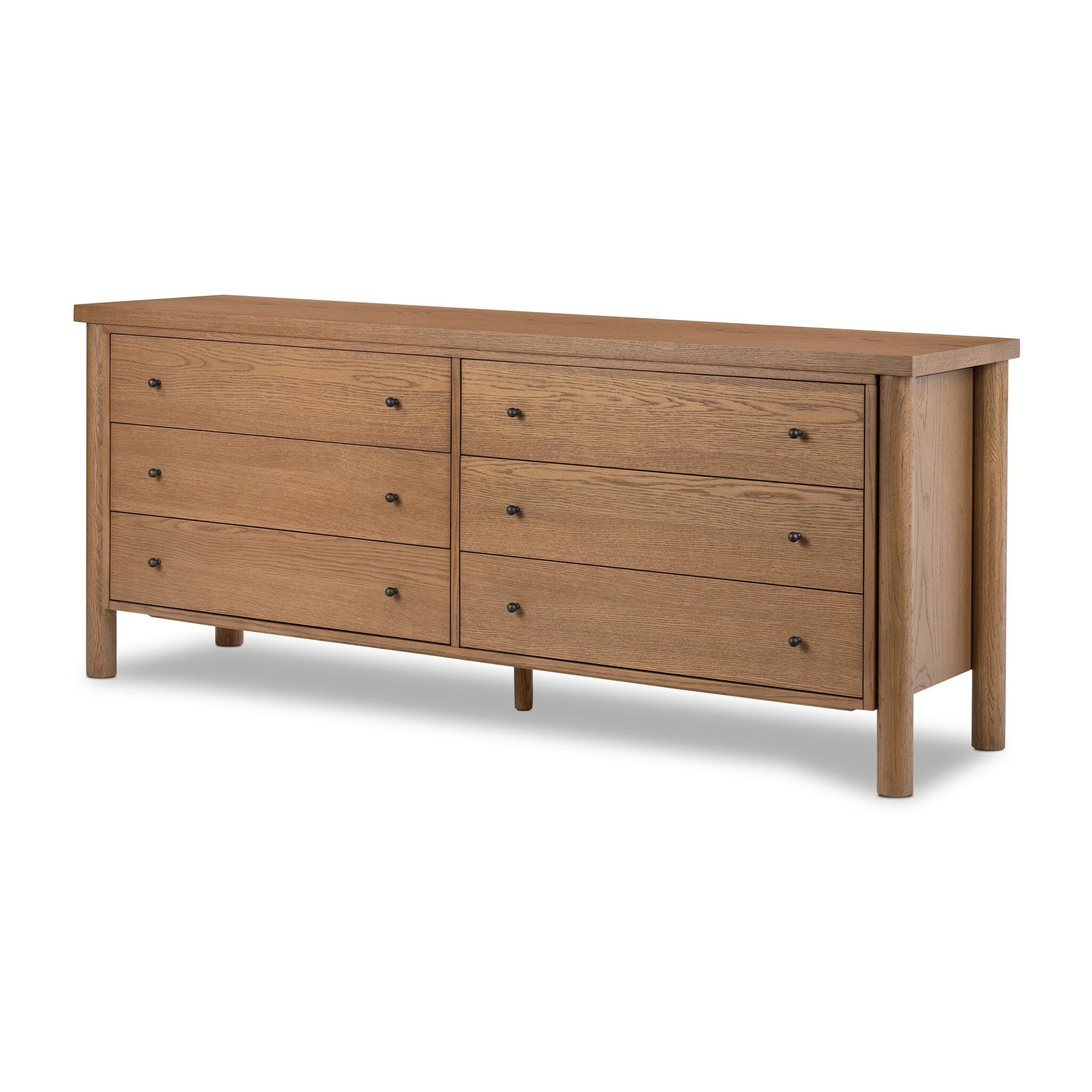 Roark 6 Drawer Dresser - Amber Oak Veneer - Image 2
