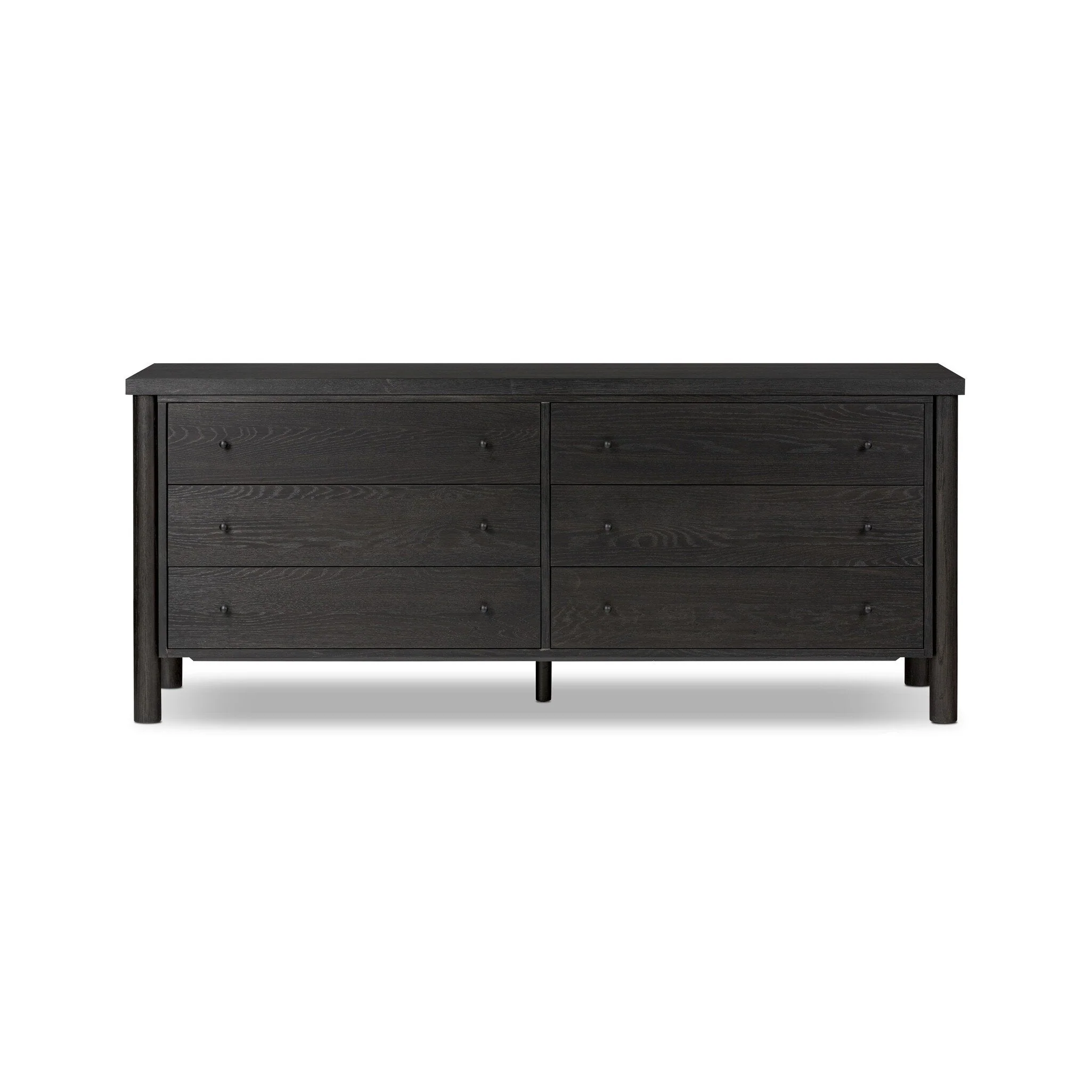 Roark 6 Drawer Dresser – Ebony Oak Veneer