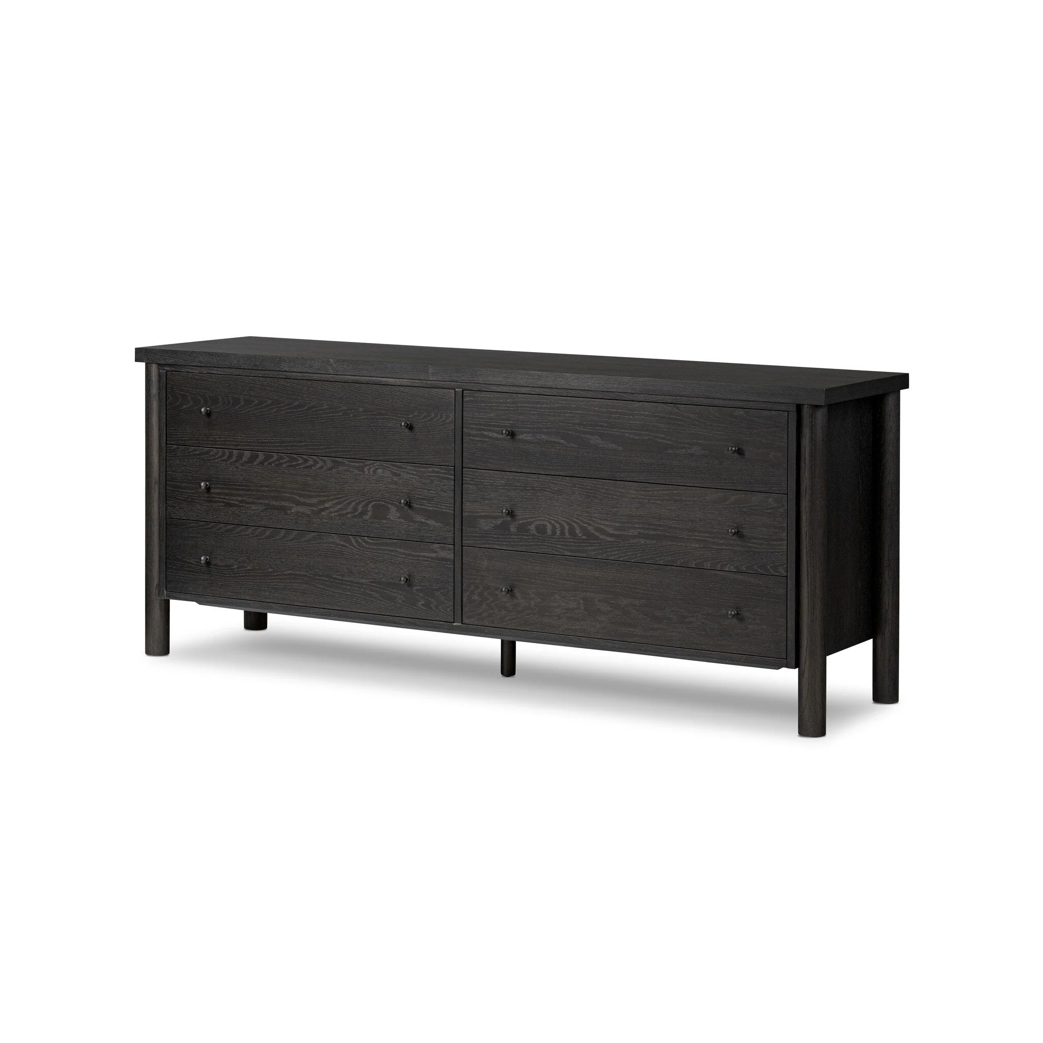 Roark 6 Drawer Dresser - Ebony Oak Veneer - Image 2