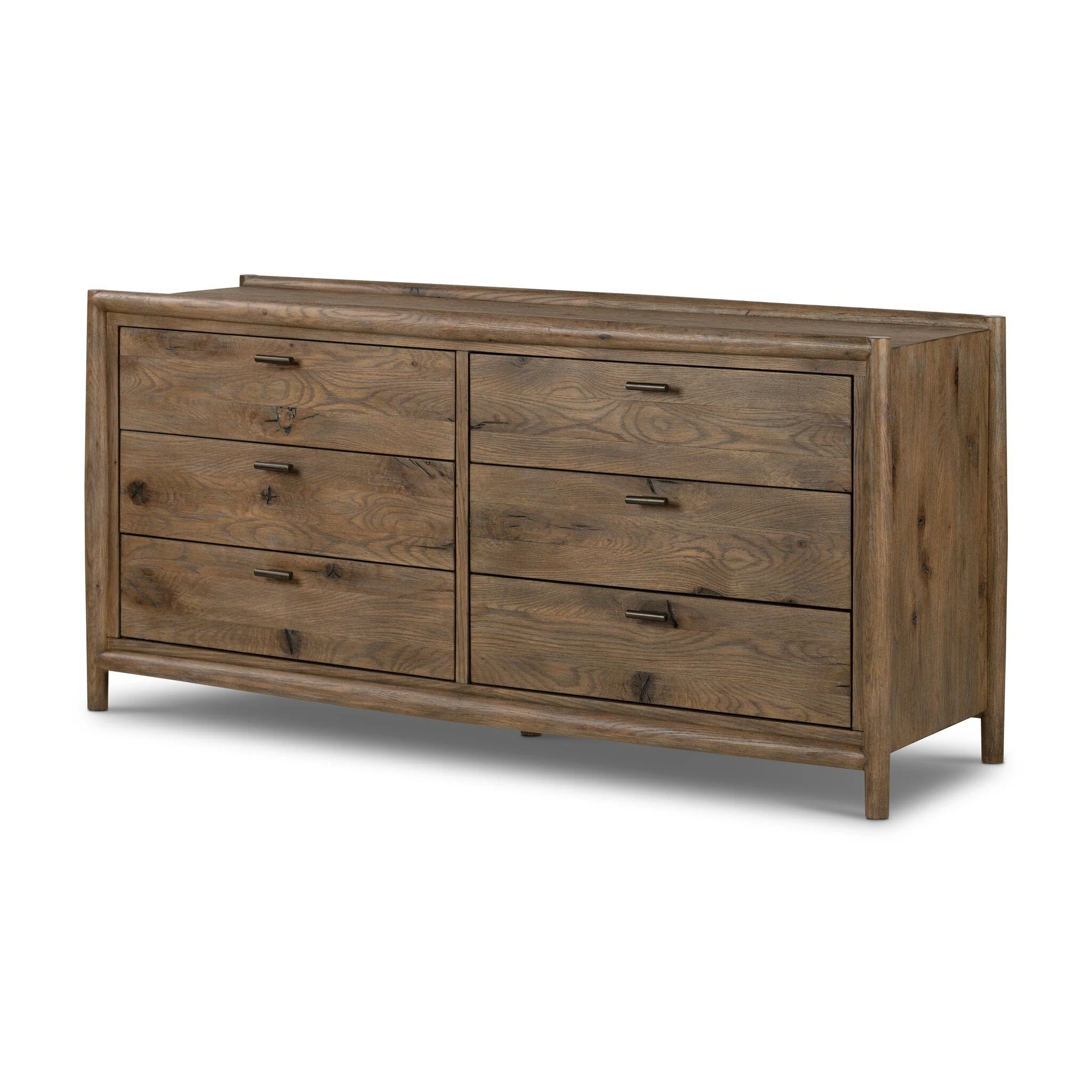 Glenview 6 Drawer Dresser - Weathered Oak Veneer - Image 2