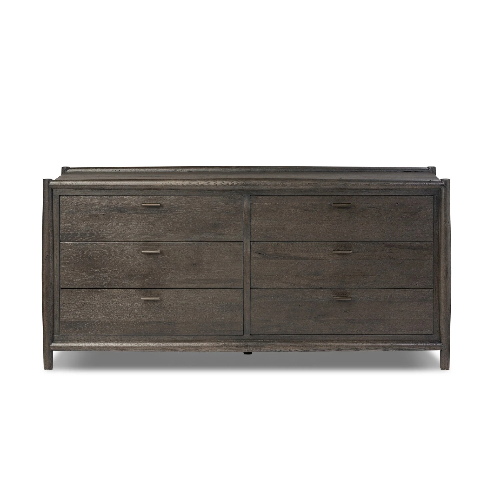 Glenview 6 Drawer Dresser - Smoked Black Resawn Oak - Image 1