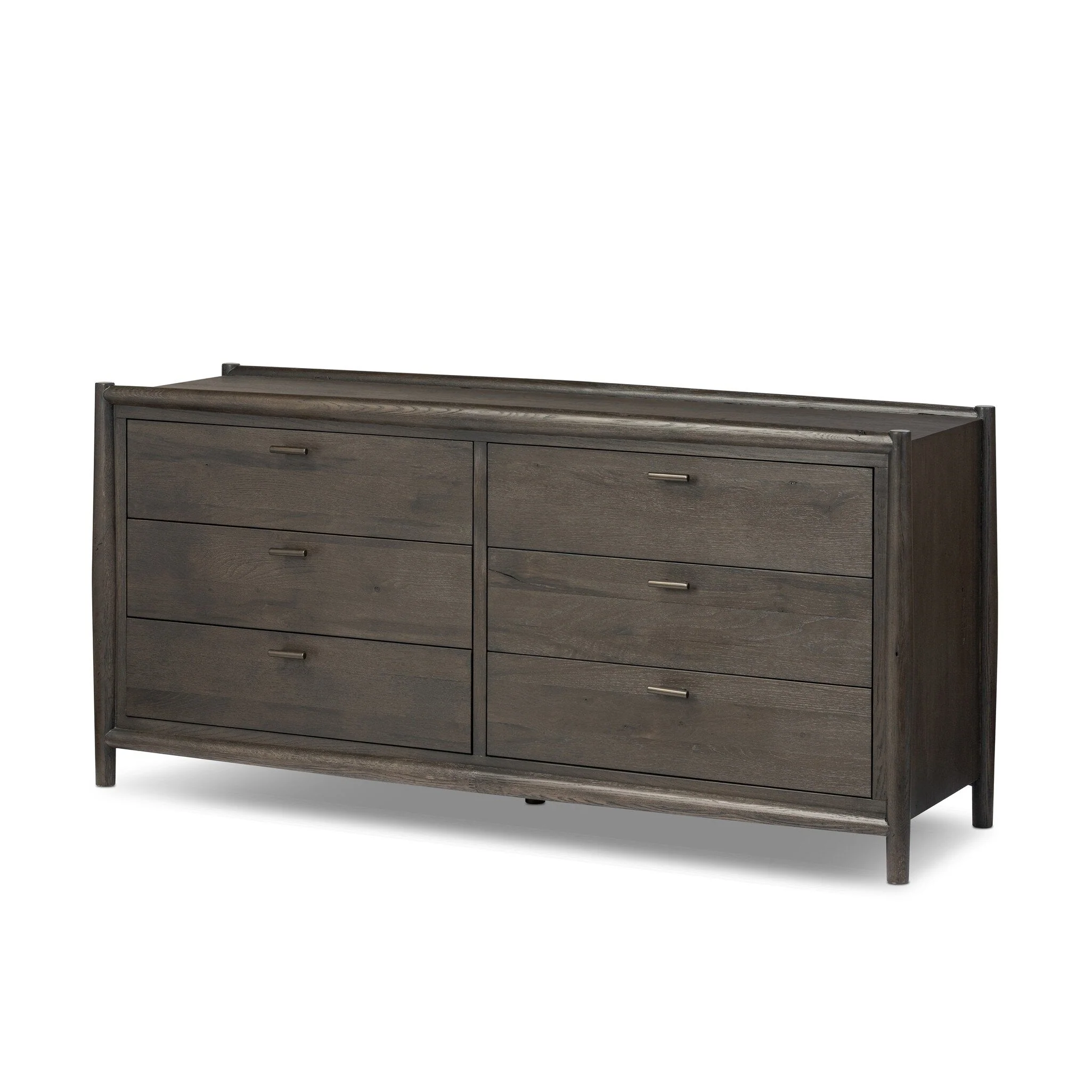 Glenview 6 Drawer Dresser - Smoked Black Resawn Oak - Image 2