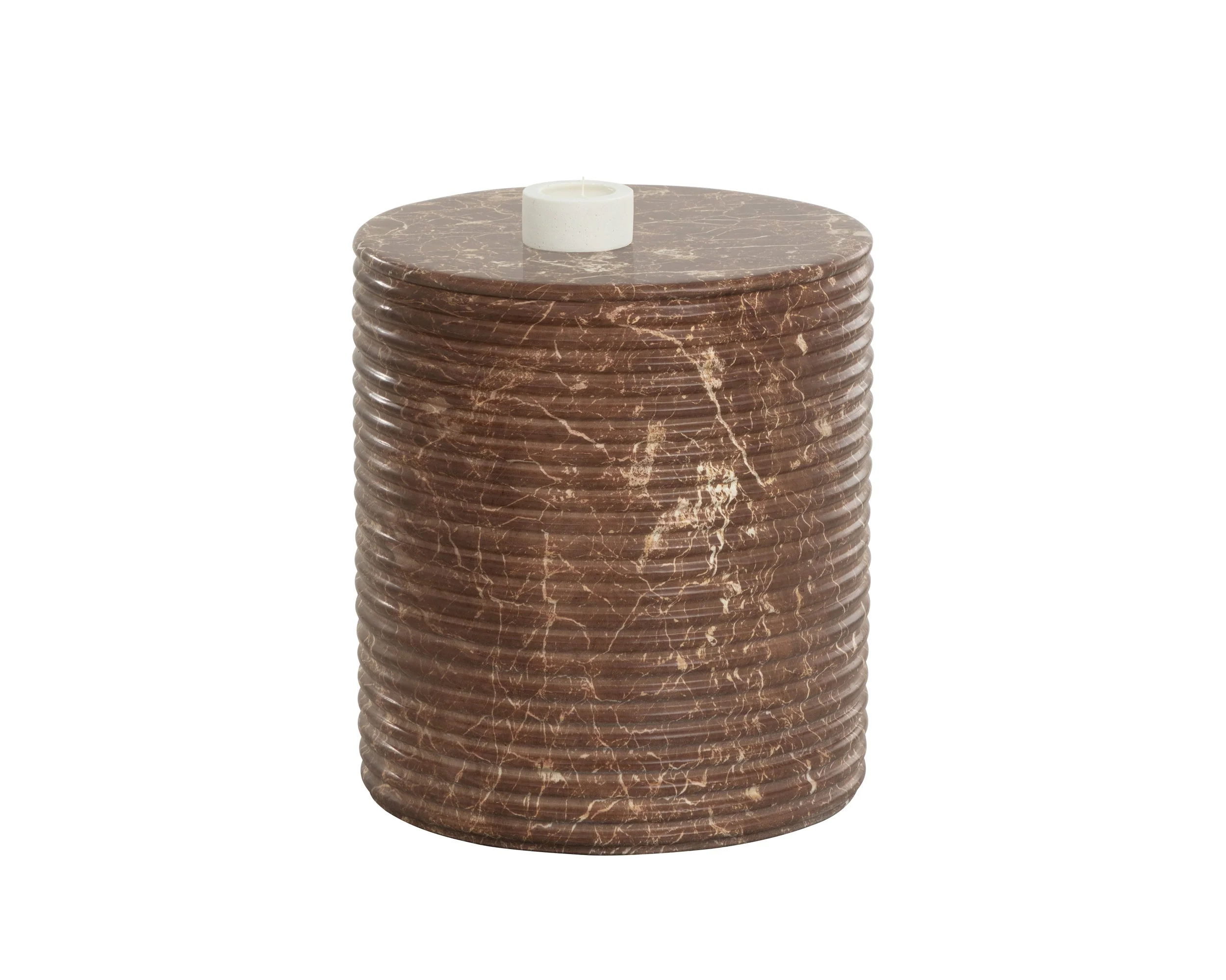 Riva Stool – Marble Look – Mocha