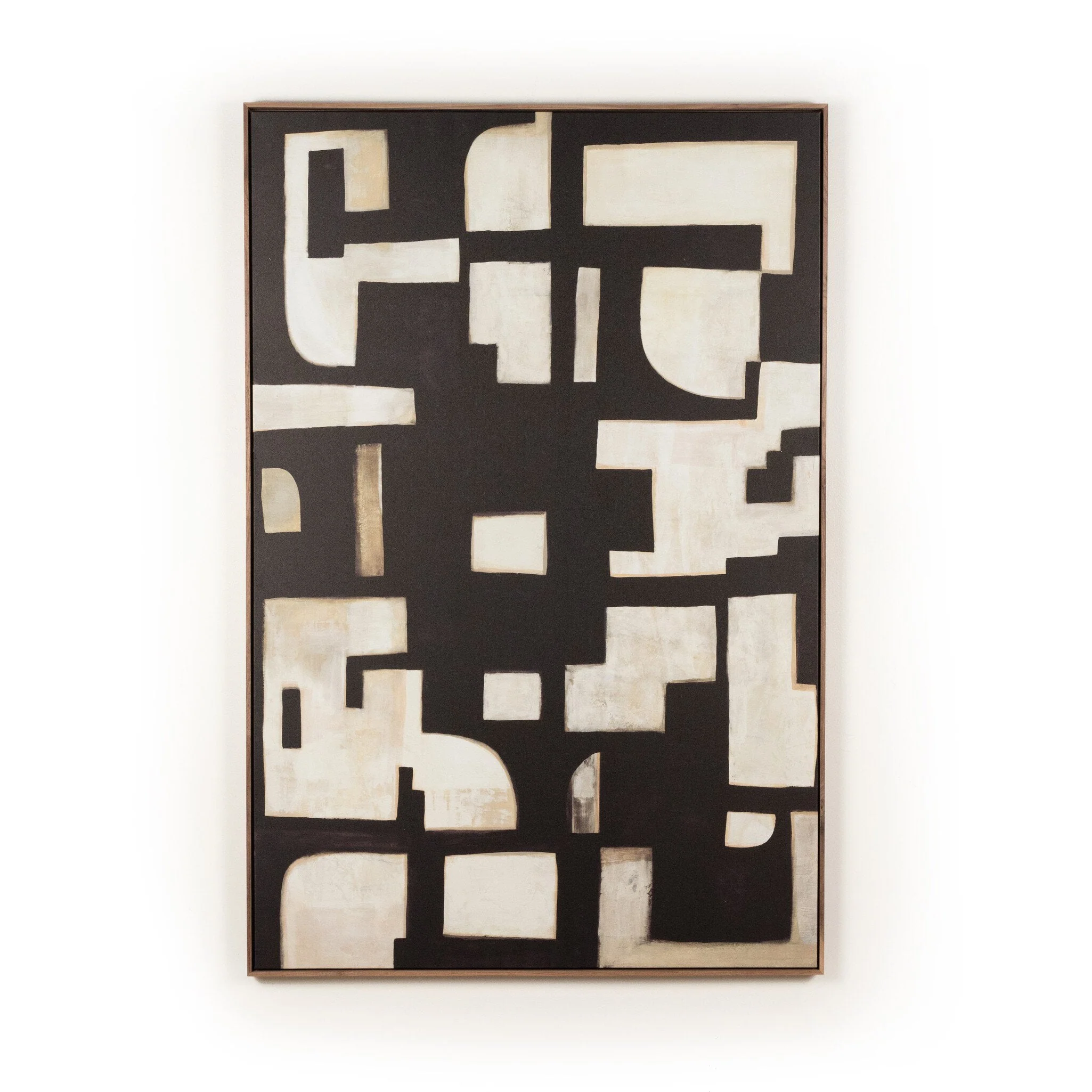 Civilization by Jess Engle - Rustic Walnut Floater - Image 1