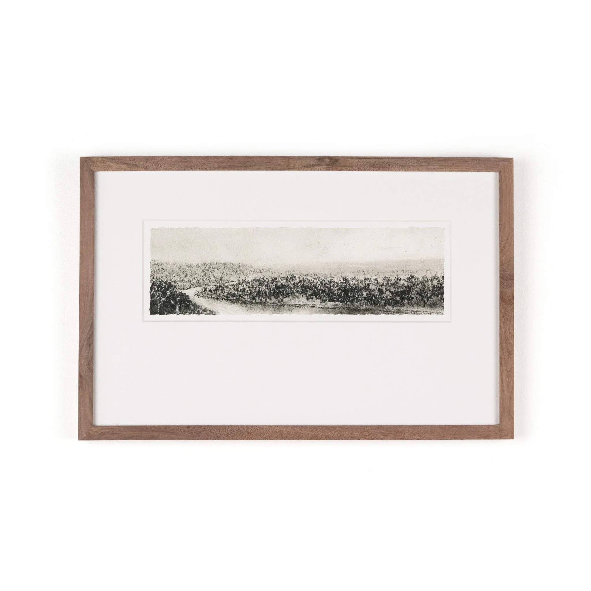 Hill Country Study II  by Aileen Fitzgerald - Rustic 1.5 Walnut - Image 1