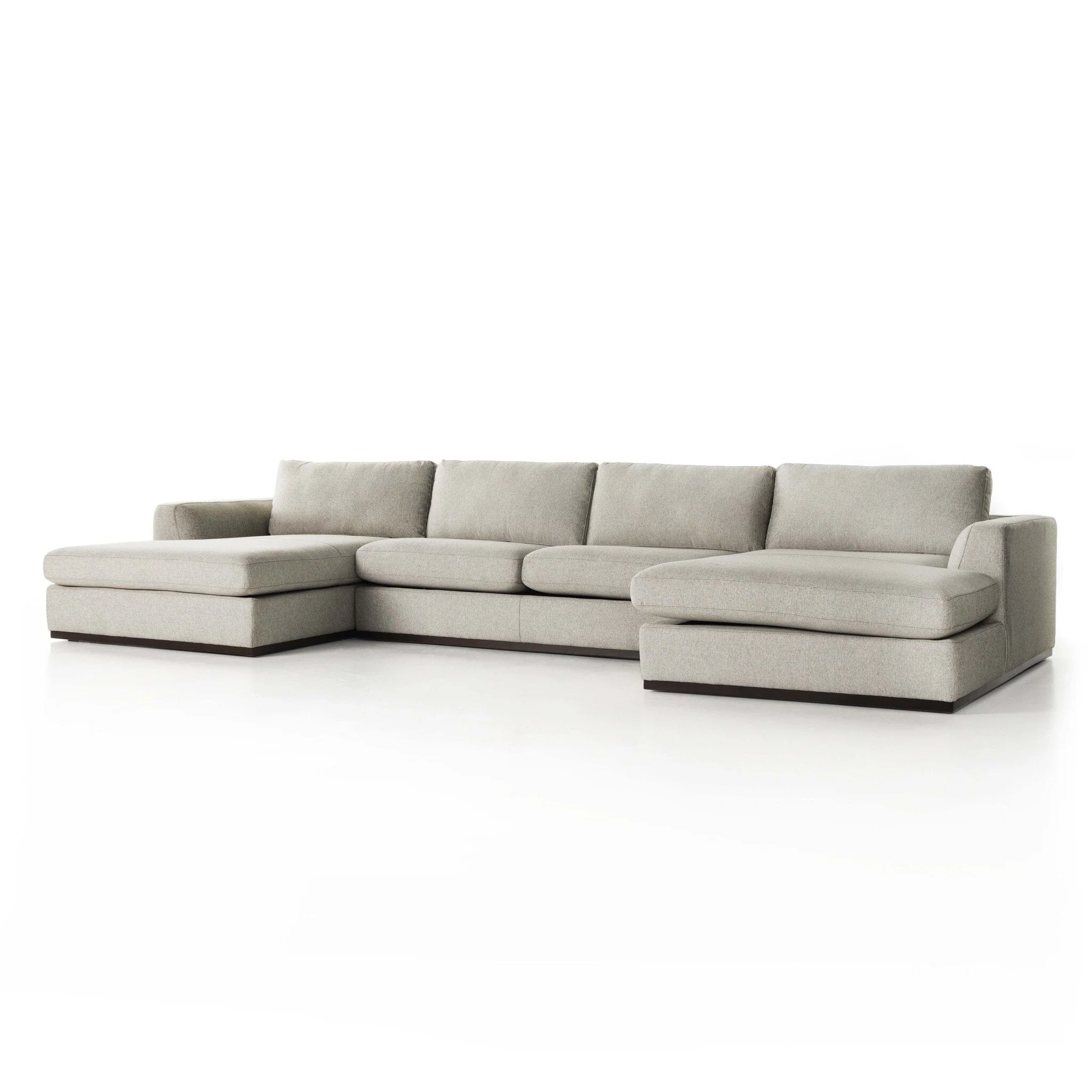 Colt 3-Piece U Sectional - Aldred Silver - Image 2