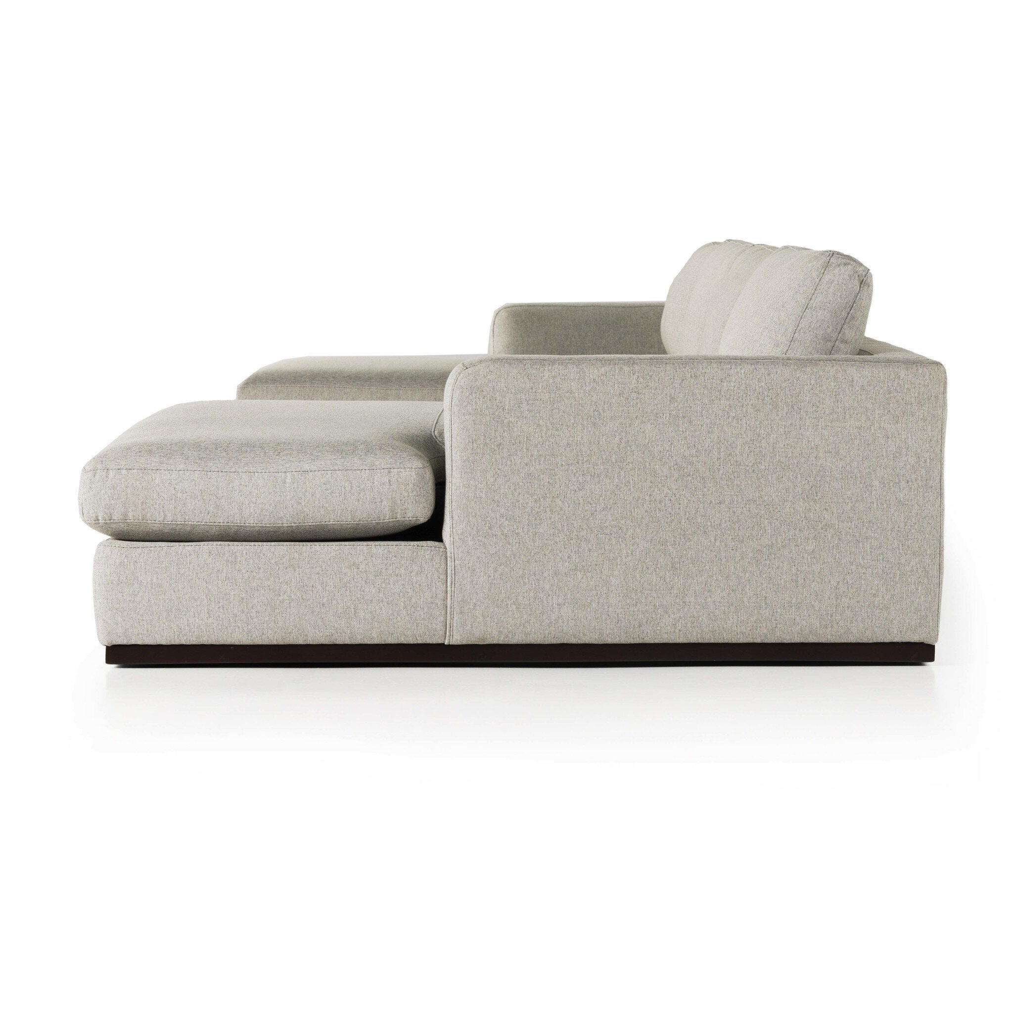 Colt 3-Piece U Sectional - Aldred Silver - Image 3