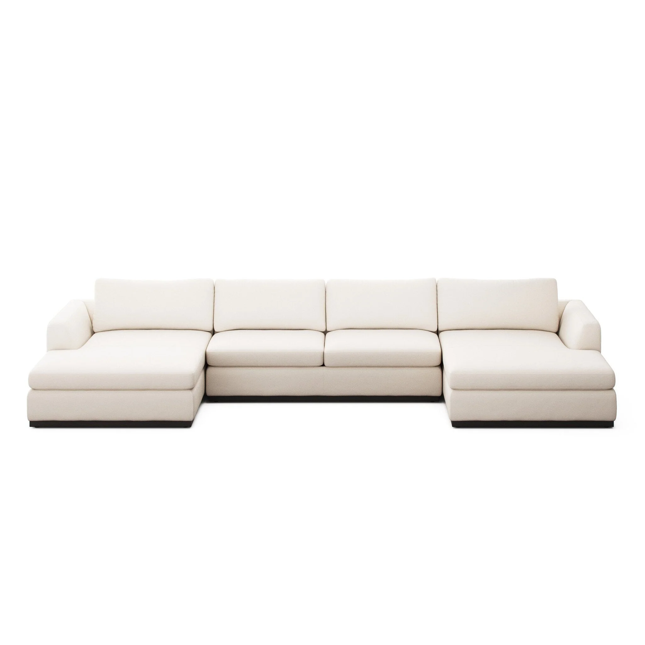 Colt 3-Piece U Sectional - Crypton Nomad Marshmallow - Image 1