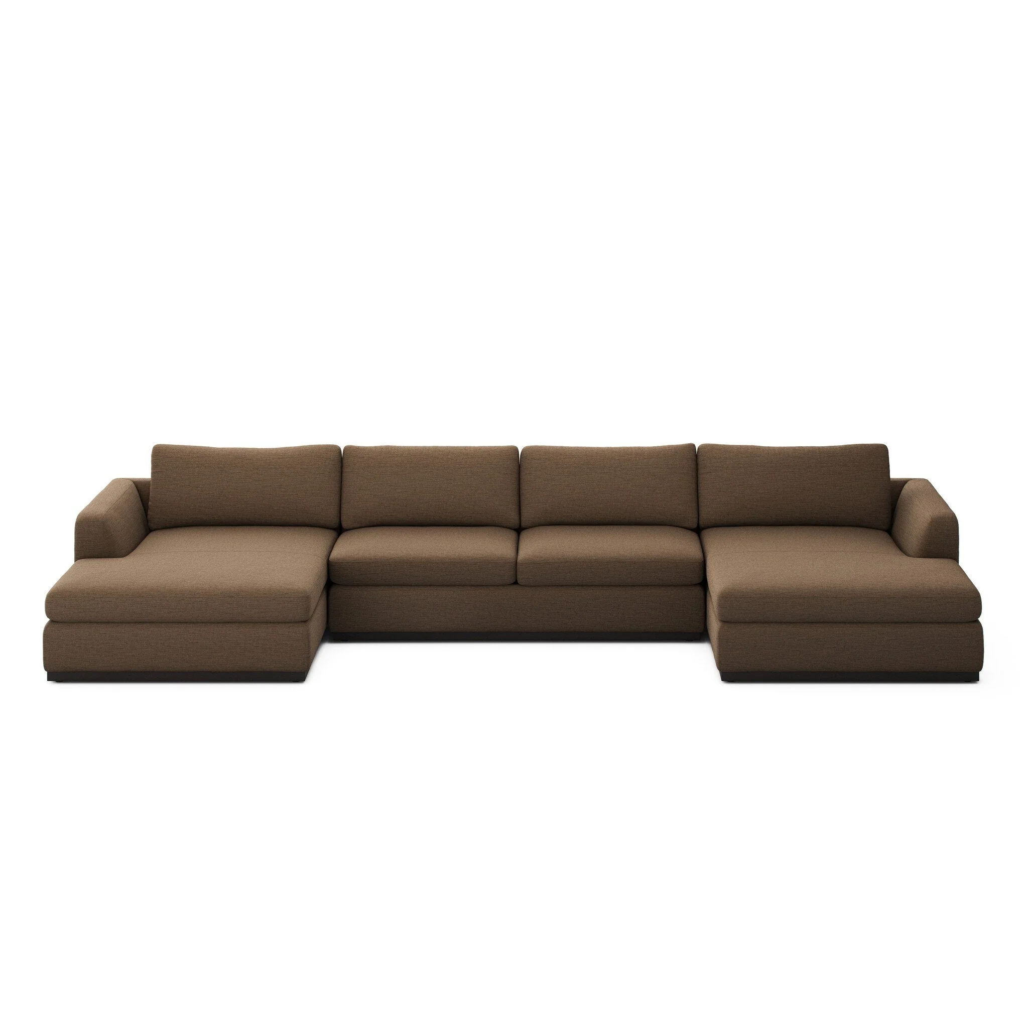 Colt 3-Piece U Sectional - Crypton Nomad Mushroom - Image 1