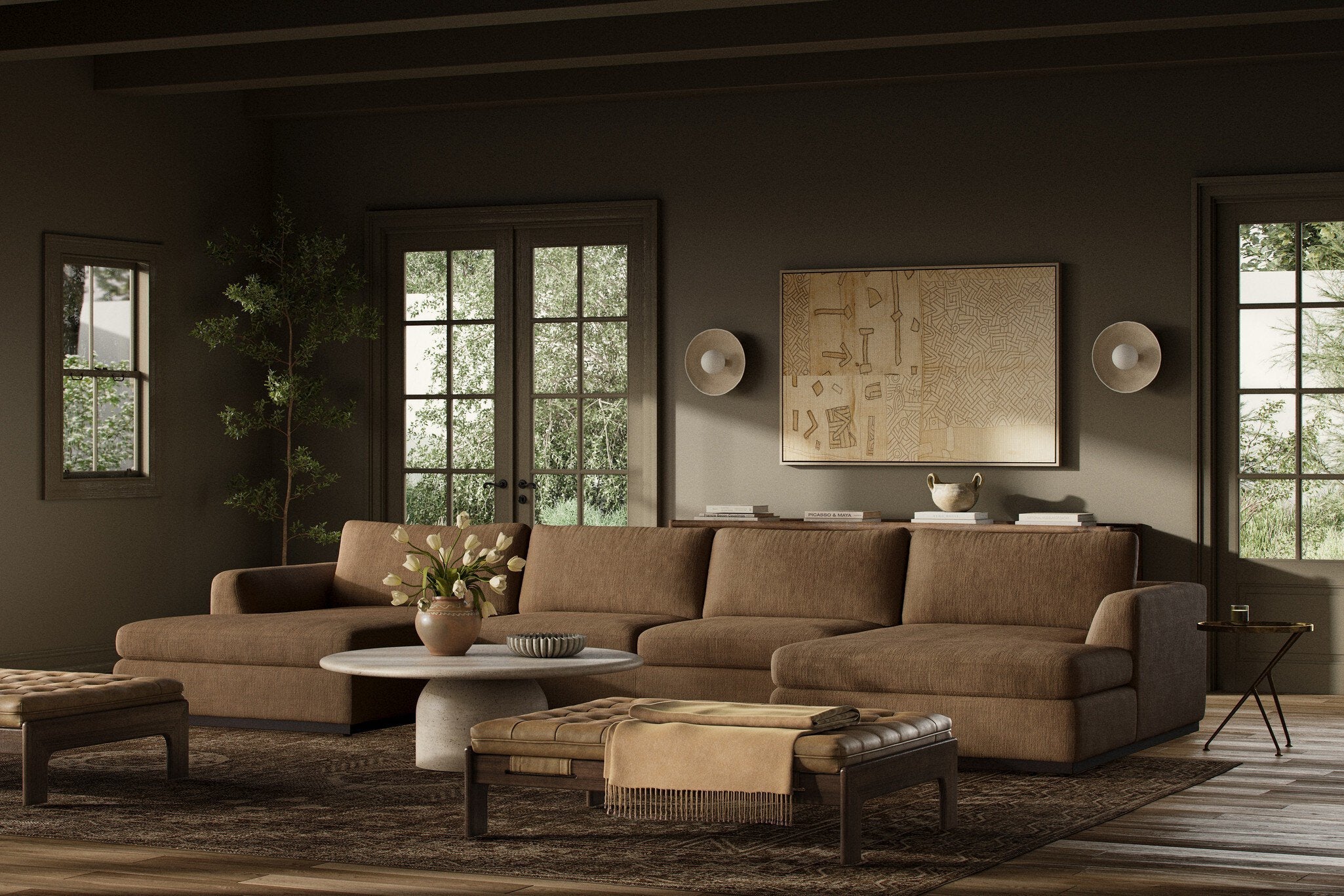 Colt 3-Piece U Sectional - Savoy Ochre - Image 3