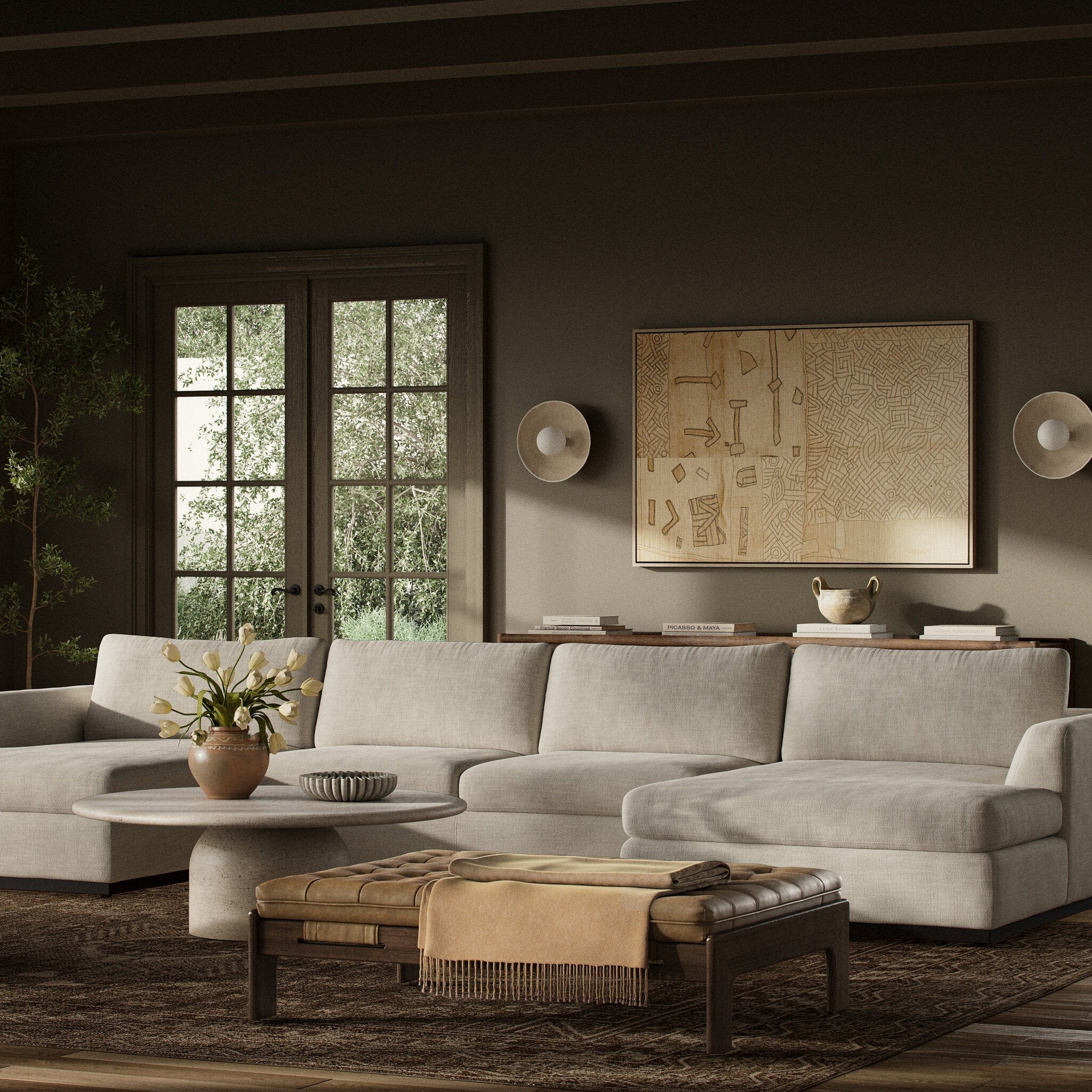 Colt 3-Piece U Sectional - Savoy Parchment - Image 2