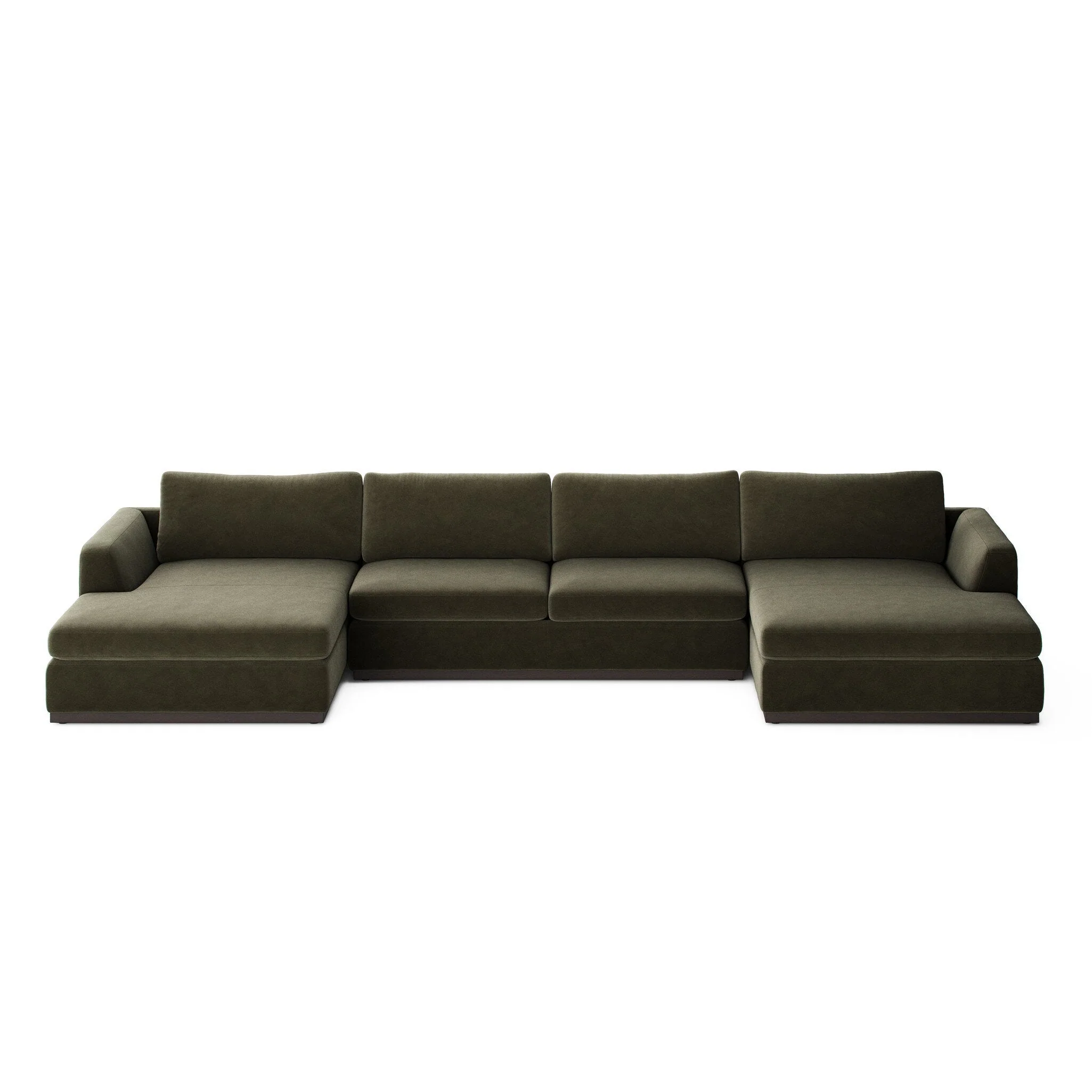 Colt 3-Piece U Sectional - Surrey Olive - Image 1