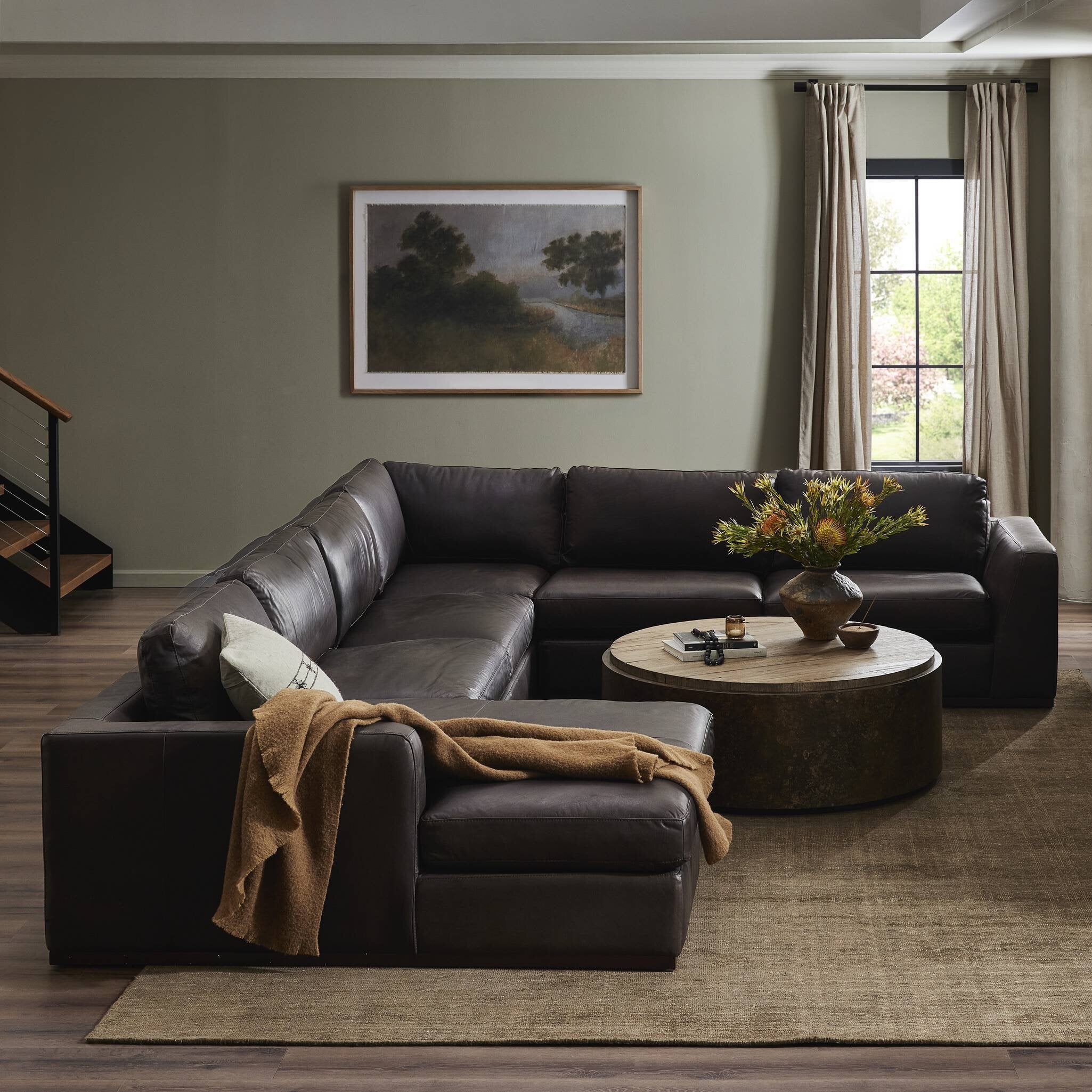 Colt 4-Piece Sectional - Heirloom Cigar | Left Chaise - Image 3
