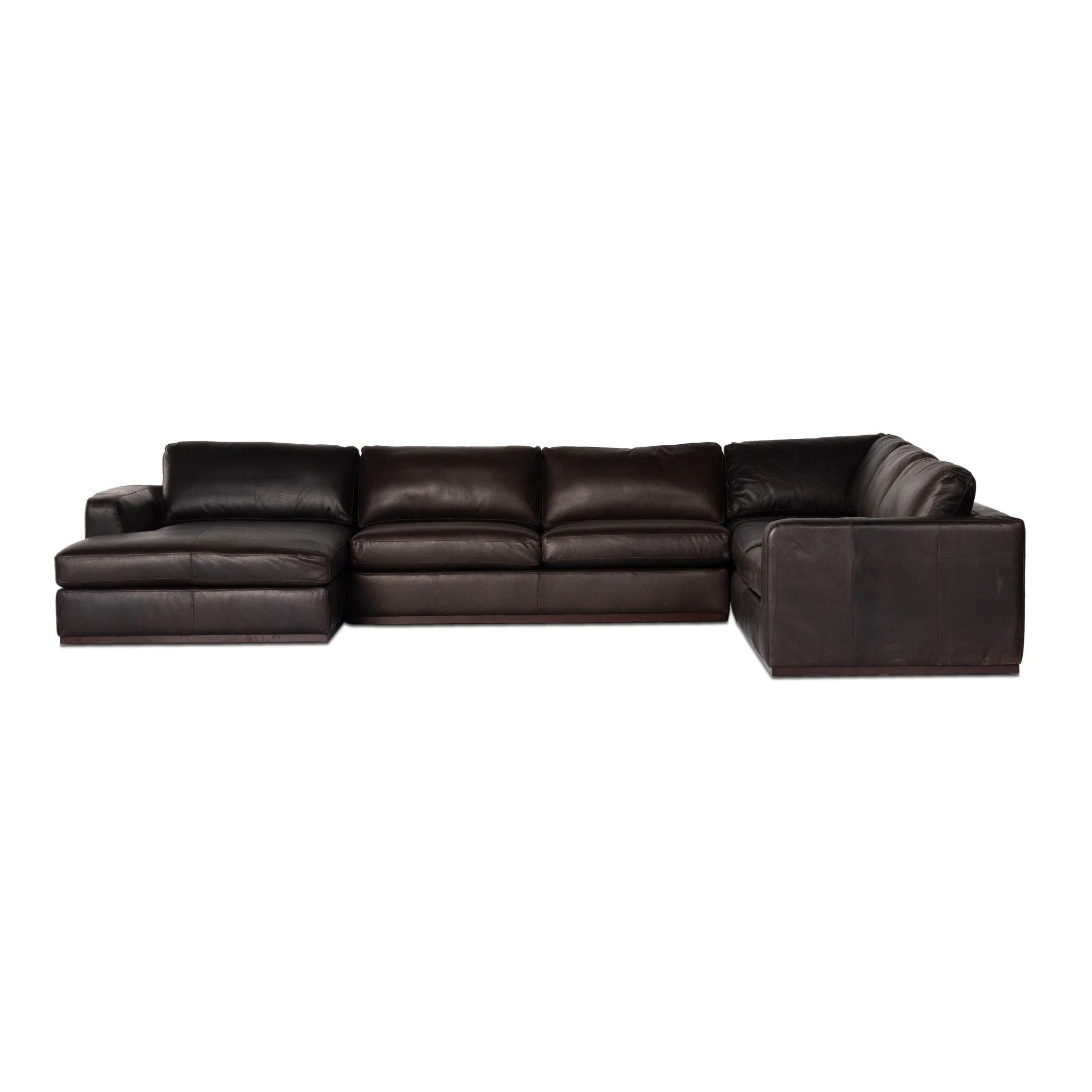 Colt 4-Piece Sectional - Heirloom Cigar | Left Chaise - Image 1