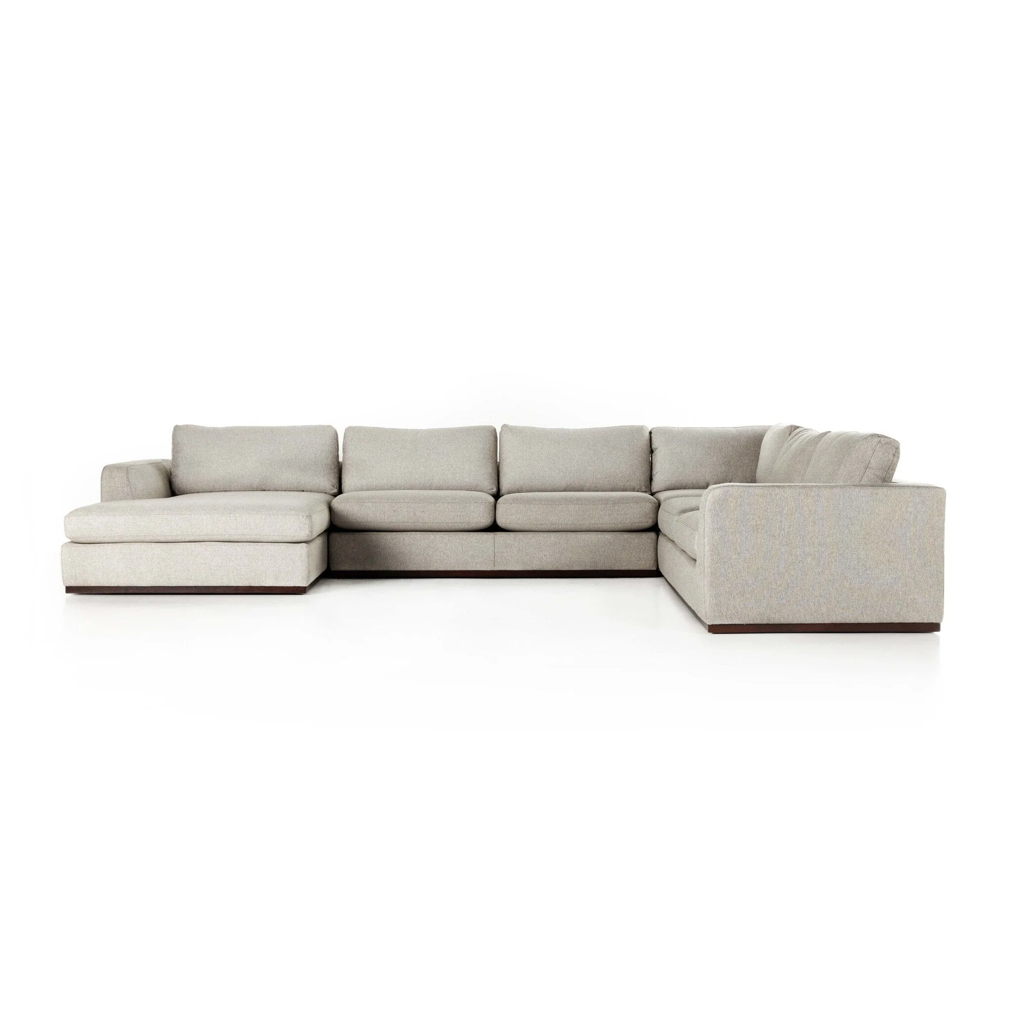 Colt 4-Piece Sectional - Aldred Silver | Left Chaise - Image 1