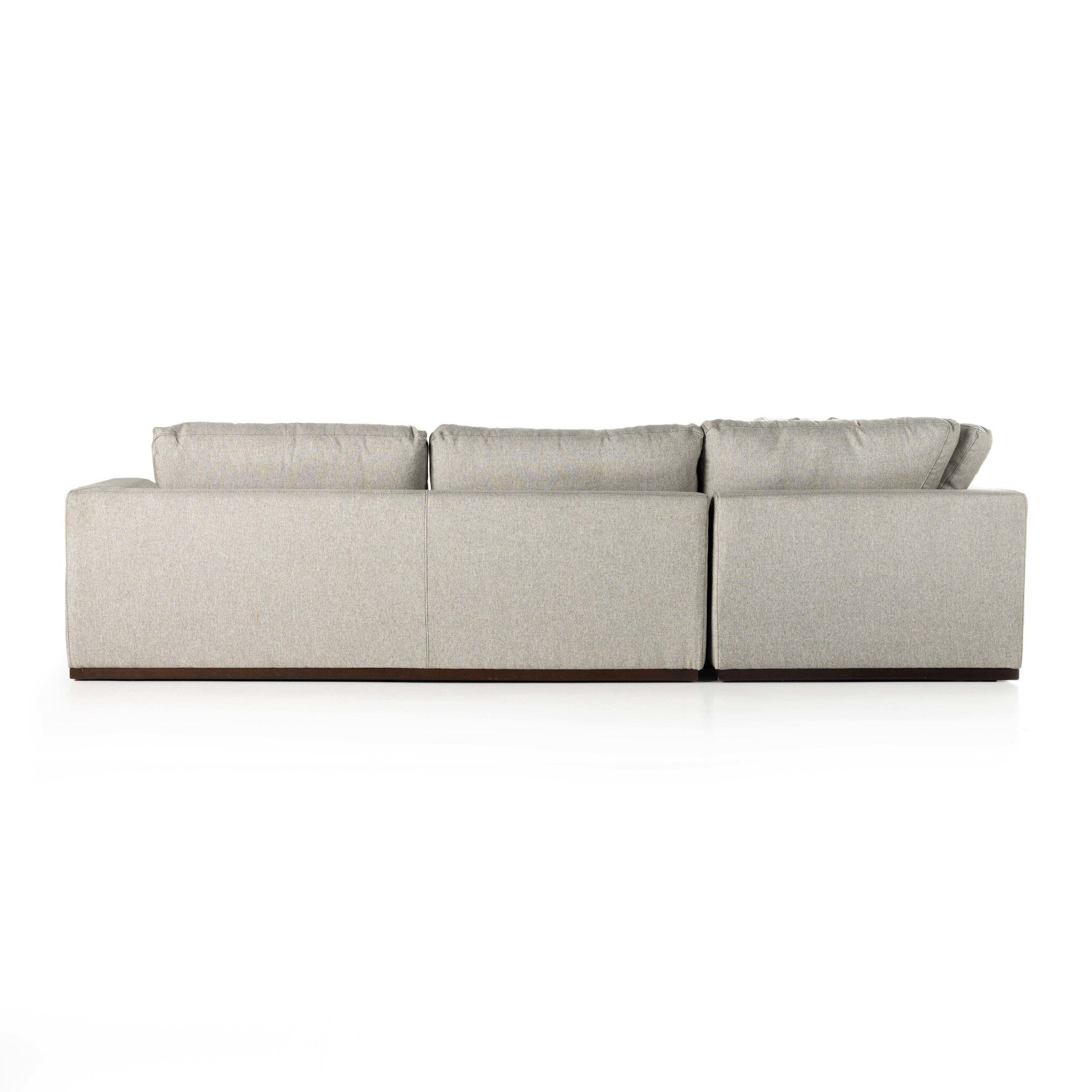 Colt 4-Piece Sectional - Aldred Silver | Left Chaise - Image 3